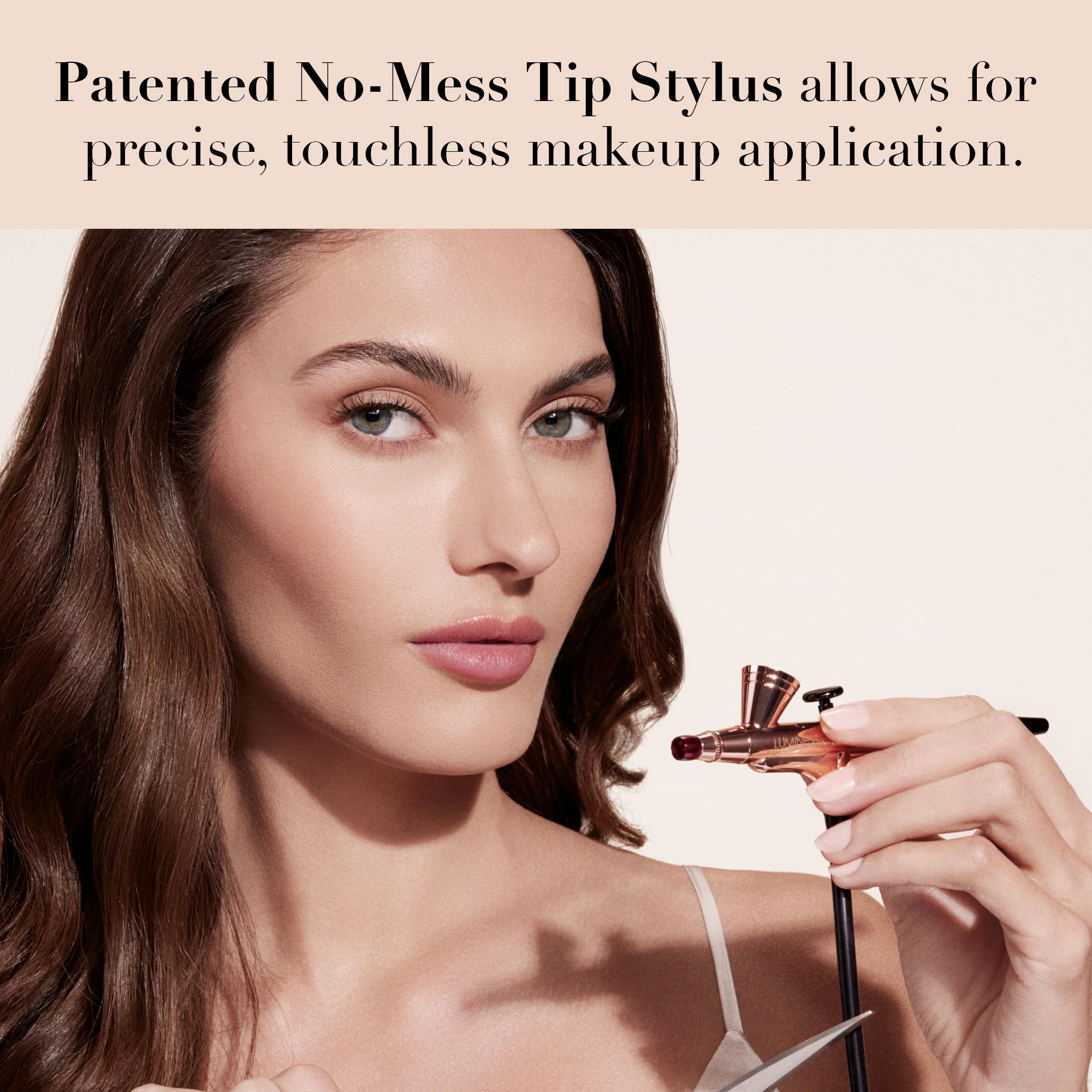 LUMINESS Legend Airbrush Makeup System - Portable Airbrush Kit with Quiet Compressor, Touchless Makeup Sprayer for Flawless Foundation & Contouring - Perfect for Bridal, Professional & Everyday Makeup Application
