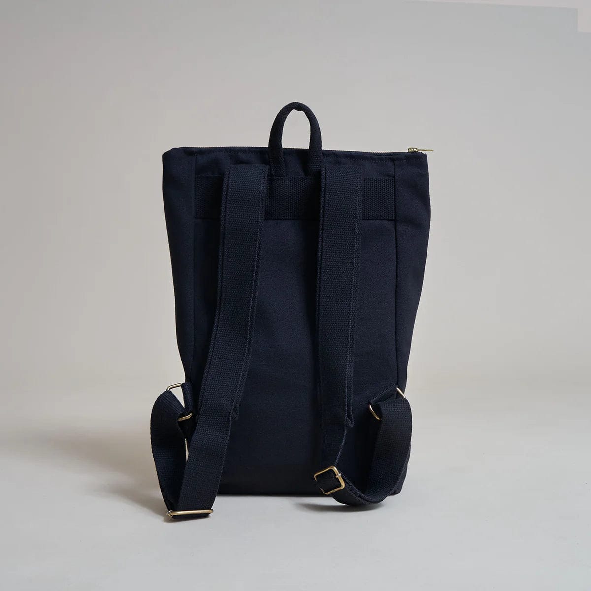 Natural Cotton Canvas Simple Backpack for Women & Men - Lightweight Laptop Backpack with Adjustable Straps | Night Black | Perfect for School, Travel & Daily Commute