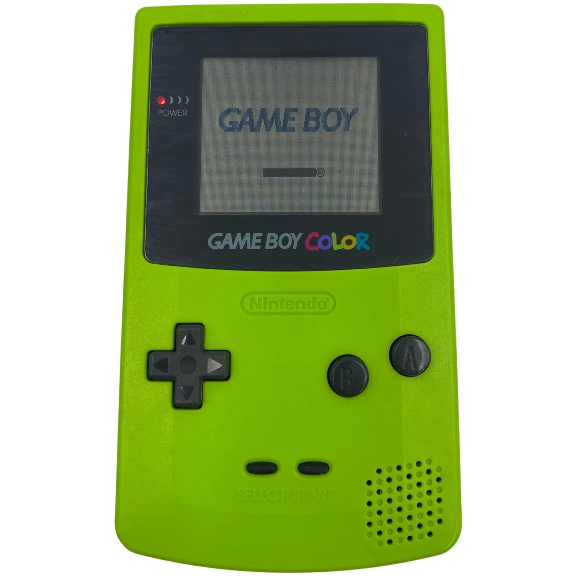 Original Nintendo Game Boy Color Neon Green Handheld Console - Retro Gaming Device for Kids & Adults, Perfect for Travel & Home Entertainment