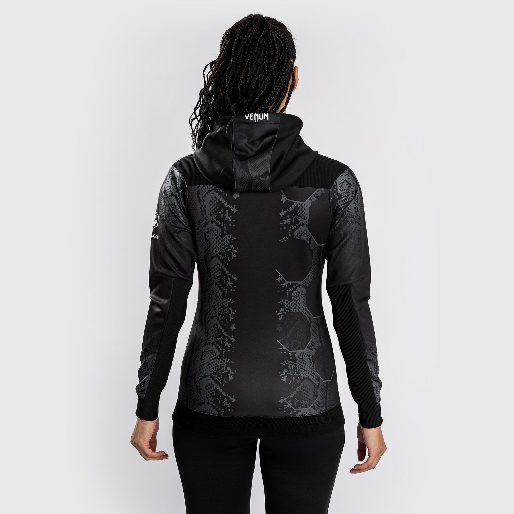 Venum UFC Adrenaline Authentic Fight Night Women's Walkout Hoodie - Black | MMA Training & Casual Wear