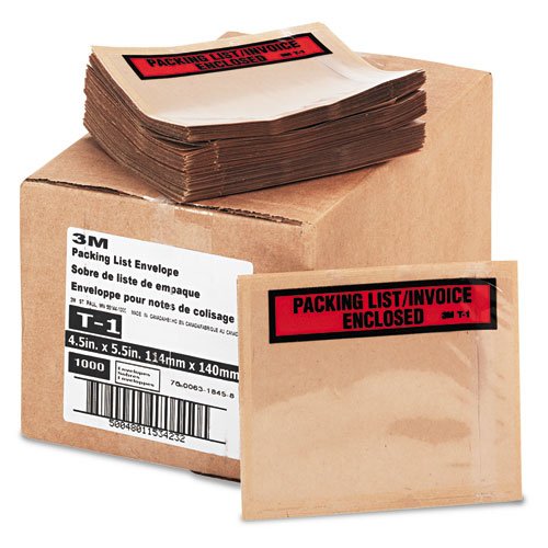 3M T11000 Self-Adhesive Packing List Envelopes 4.5