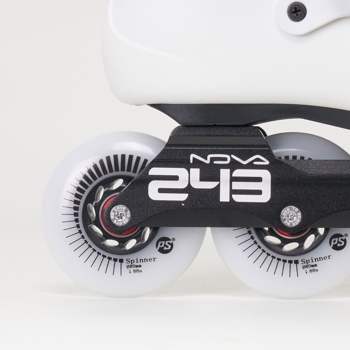 Powerslide Zoom Pro Nova 80 Inline Skates for Men & Women - White | Comfortable & Durable Rollerblades for Fitness, Outdoor Skating & Urban Commuting