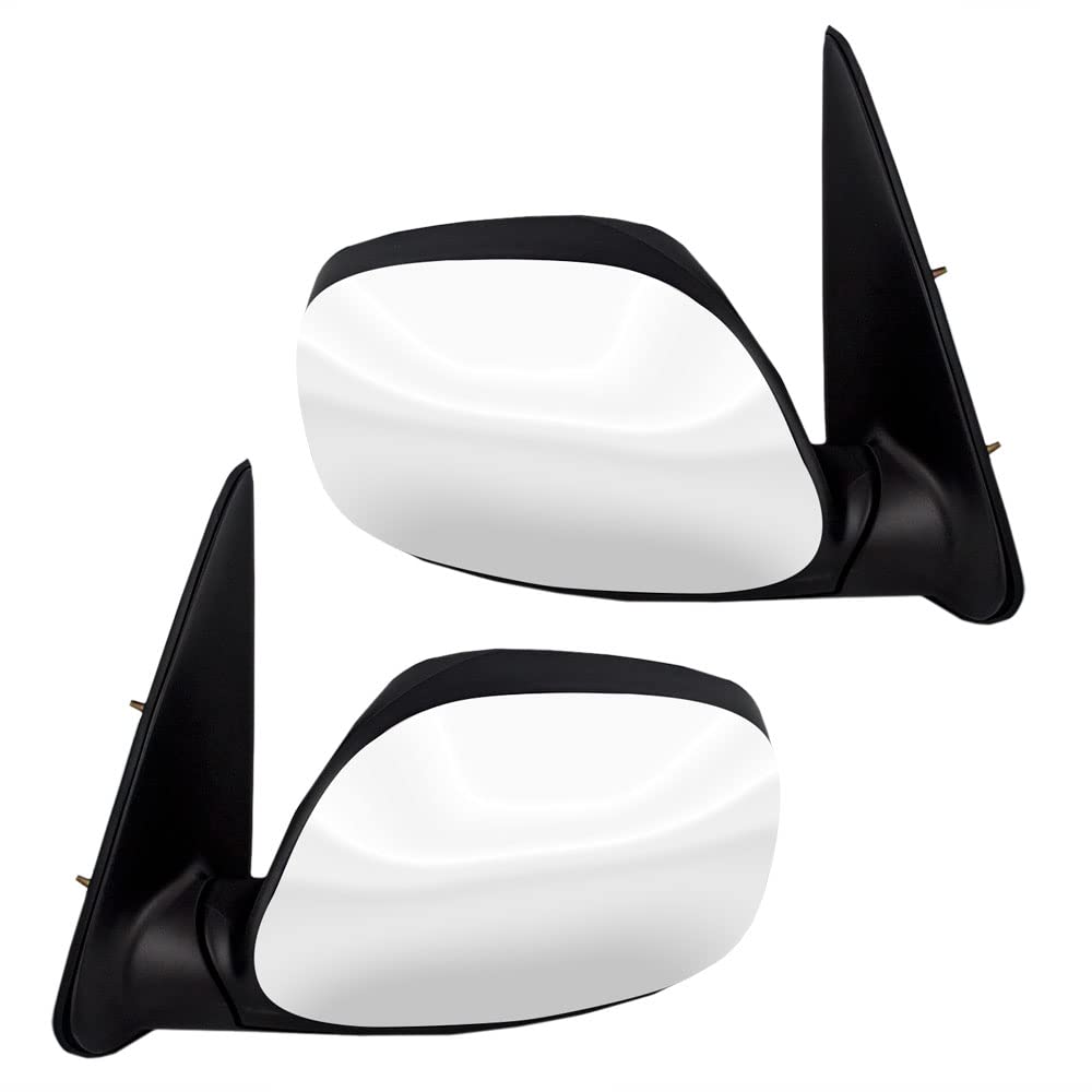Brock Replacement Power Side View Mirrors for 2003-2006 Toyota Tundra & 2001-2007 Sequoia - Driver & Passenger Side Chrome Mirrors (Part# 87940-0C080, 87910-0C080) - Perfect for Off-Roading, Towing & Daily Driving