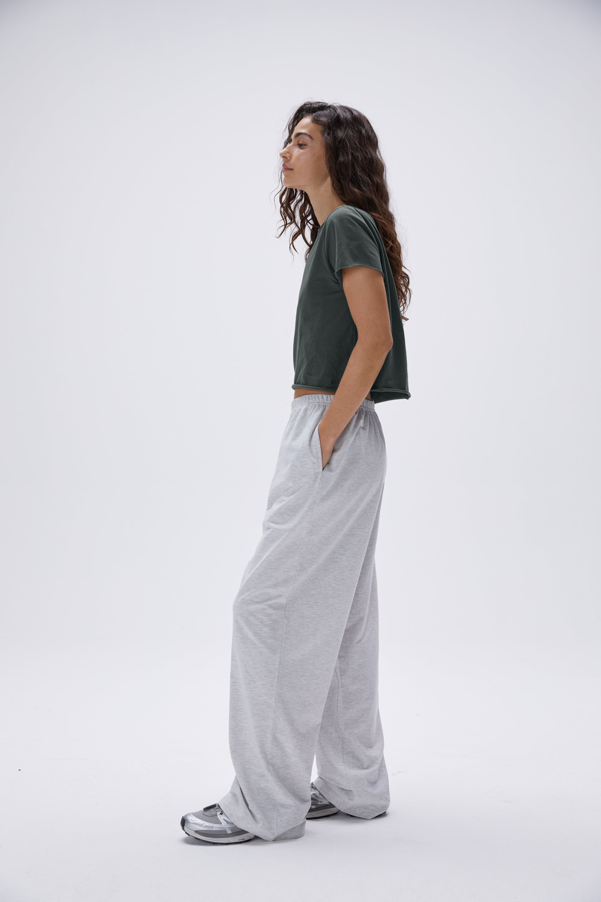 Soft & Breathable Modal Cotton Pants for Women - Grey Melange Color | Comfortable Lounge Pants for Yoga, Sleep & Relaxation at Home