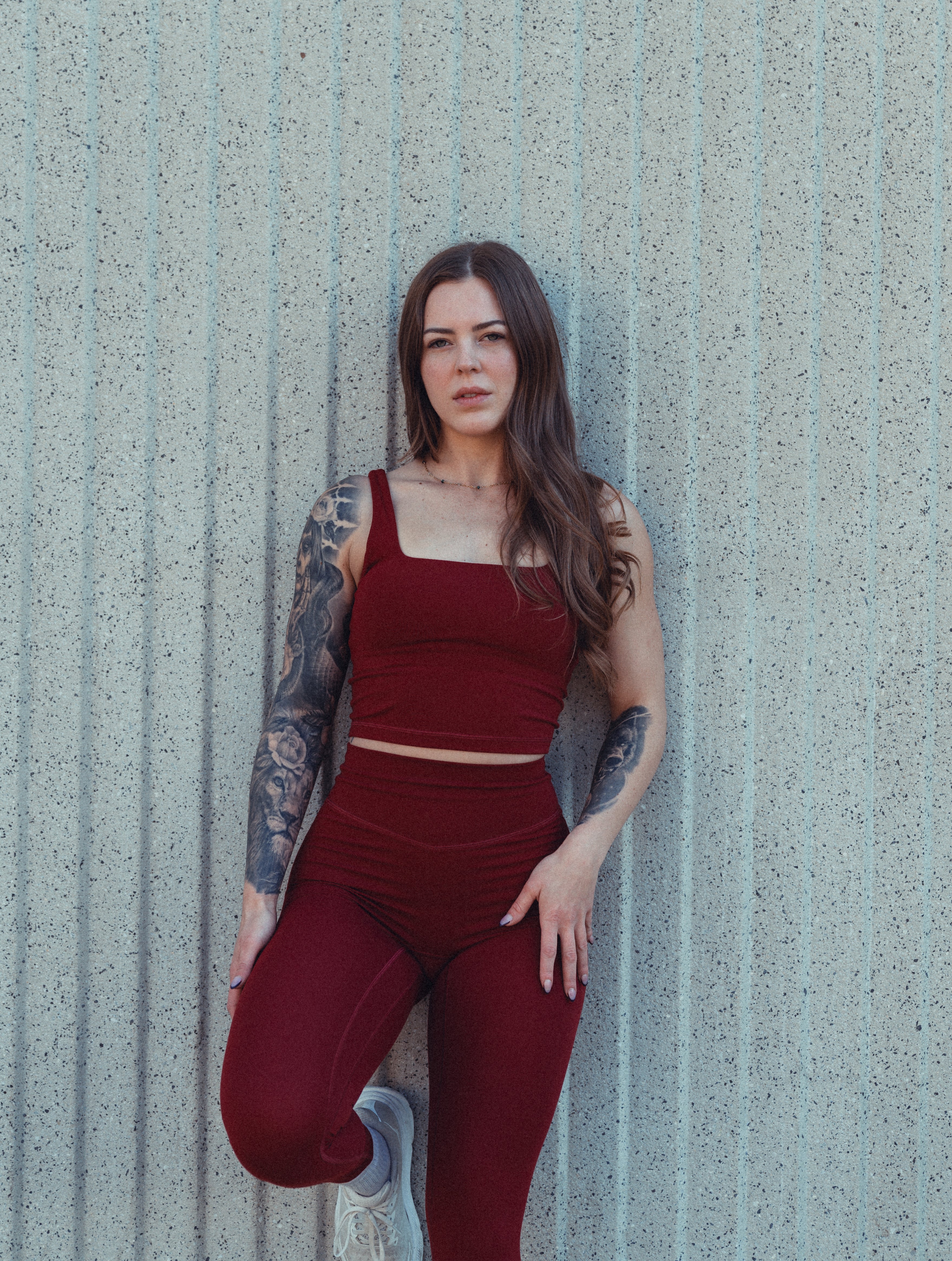 TYC Holiday Bundle - Effortless Square Neck Tank Top in Cranberry Red | Casual Wear, Layering, Holiday Outfits & Party Looks