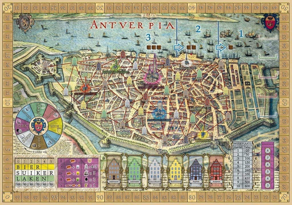 Hamburgum Antverpia Expansion - Rio Grande Board Game for Strategy Lovers