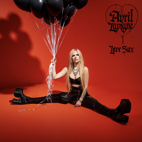 Avril Lavigne Love Sux LP - Limited Edition Transparent Red Vinyl Record | Punk Rock Music Album for Collectors & Music Lovers | Perfect for Home Listening & Gift Giving