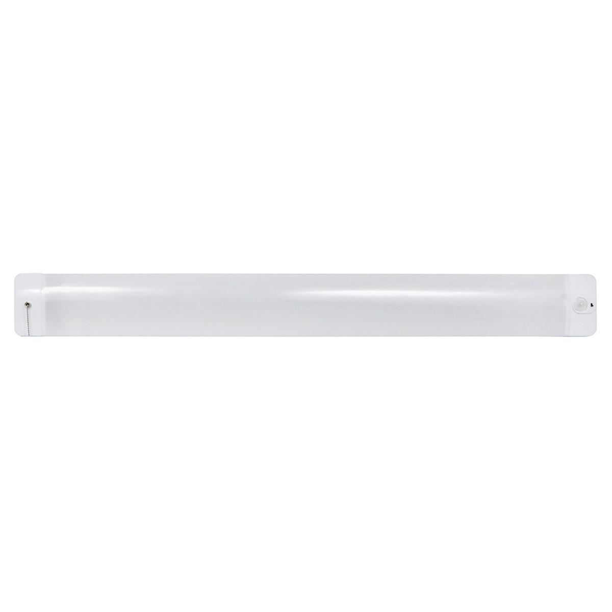 4ft LED Wraparound Light Fixture - 48W, 4500 Lumens, 4000K Neutral White, 120V with Pull Chain - Perfect for Offices, Garages, and Commercial Spaces