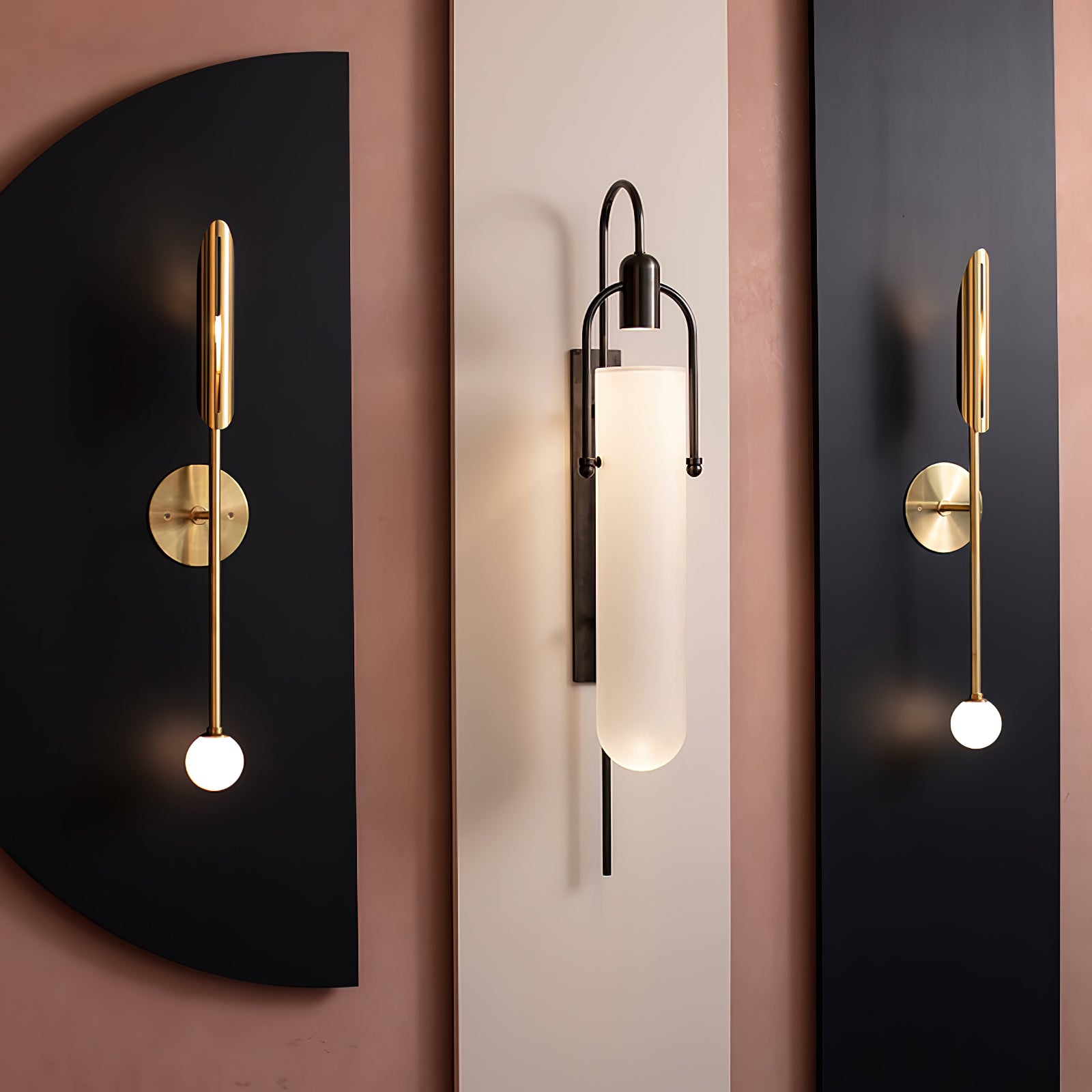 Modern Arc Wall Lamp - Adjustable Swing Arm Sconce for Bedroom, Living Room & Office - Sleek LED Reading Light with Dimmable Brightness - Perfect for Nighttime Reading & Ambient Lighting