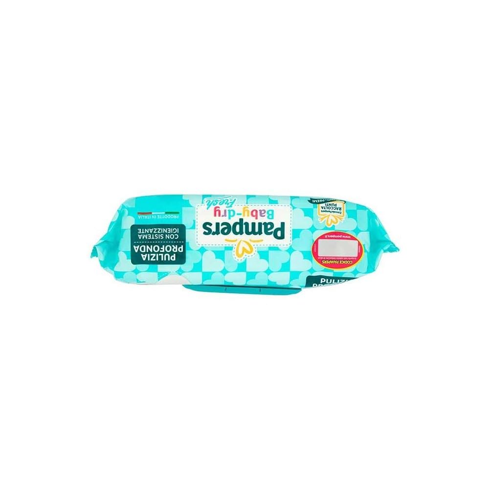 Pampers Baby Fresh Hypoallergenic Baby Wipes - 50 Count, Fragrance-Free & Gentle for Newborns & Sensitive Skin | Perfect for Diaper Changes, On-the-Go Cleansing & Baby Care Essentials