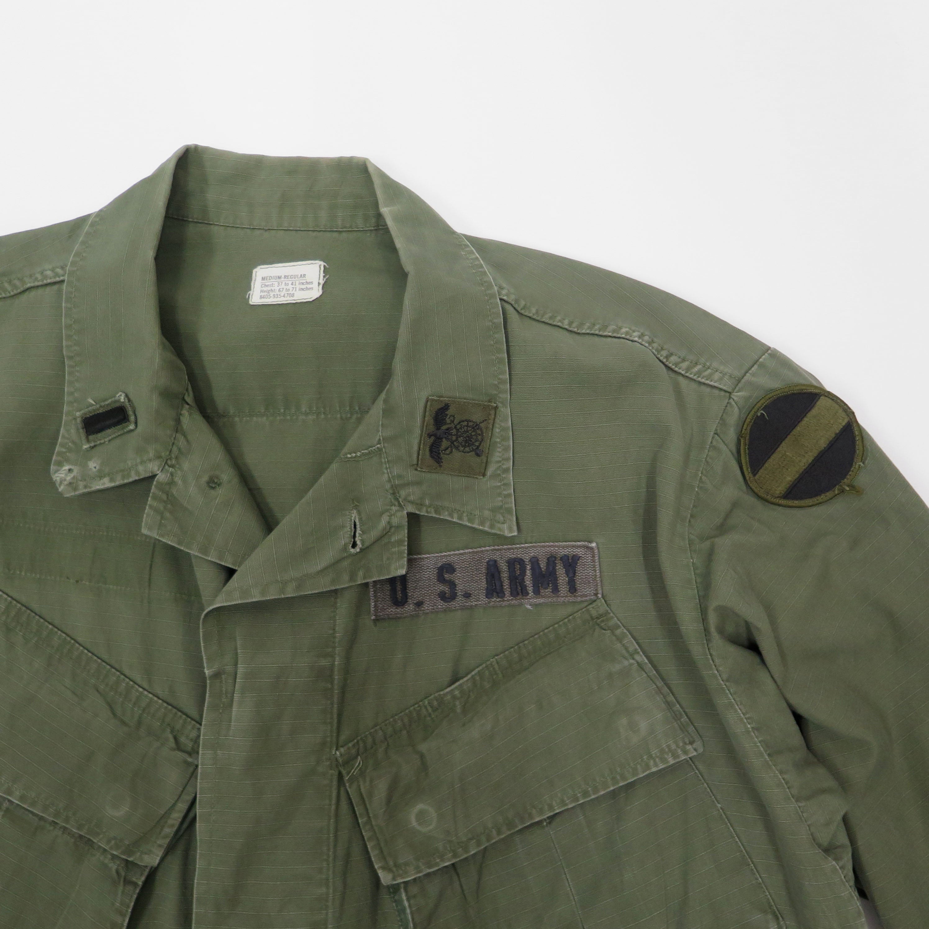 Original U.S. Army 1969 Vietnam War 5th Pattern Tropical Combat Jacket - Lieutenant Quartermaster Utility Ground Force Military Surplus | Vintage Military Collectible & Outdoor Adventure Gear