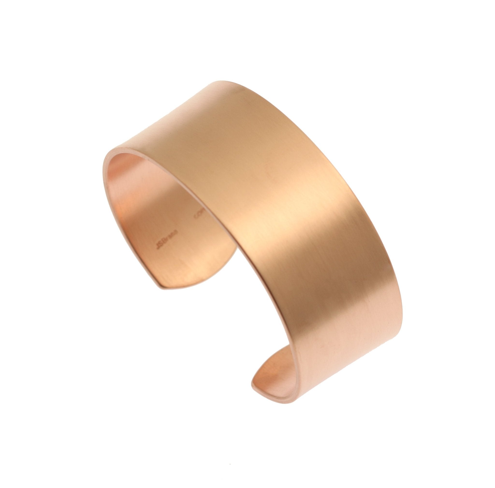1 Inch Wide Brushed Copper Cuff Bracelet for Women - Vintage Boho Jewelry - Perfect for Casual Wear, Weddings & Special Occasions