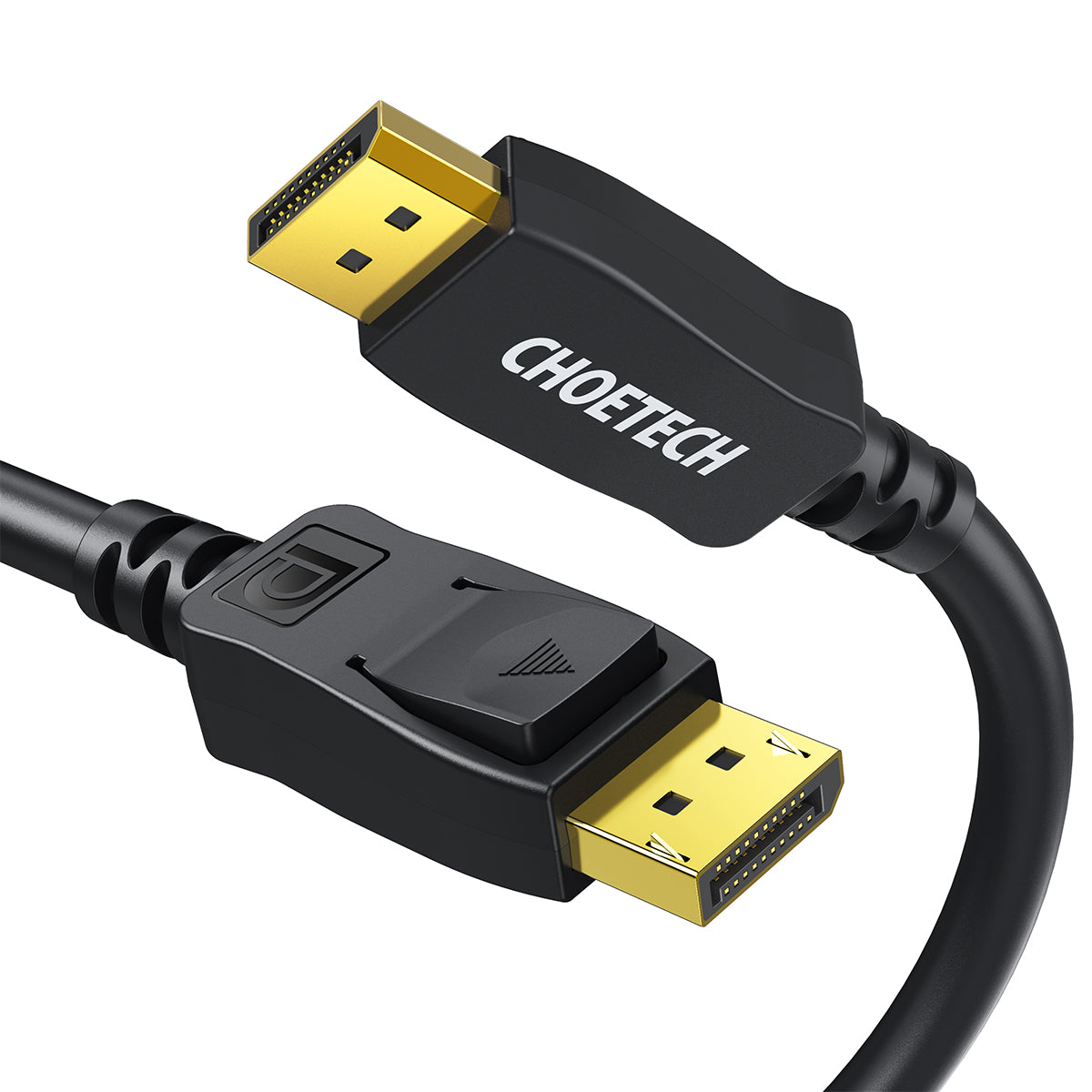 CHOETECH 8K DisplayPort Cable 6.6ft (2M) - Ultra HD 8K@60Hz, 4K@144Hz, HDR, Gold-Plated Connectors - High-Speed DP to DP Cable for Gaming, Home Theater & Professional Workstations