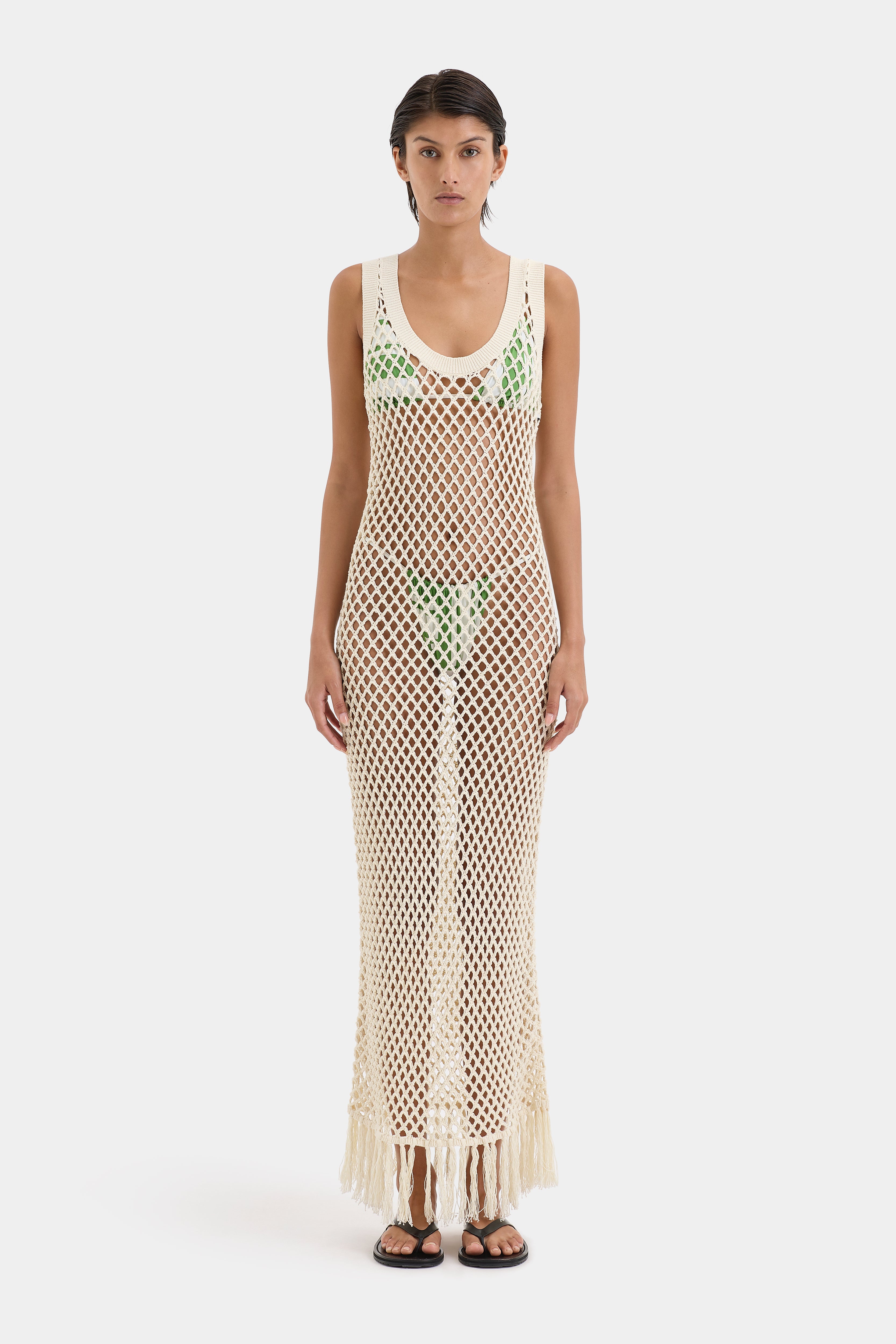 Illaria Crochet Dress for Women - Elegant Lace Summer Boho Maxi Dress - Perfect for Beach Vacations, Weddings & Boho Fashion