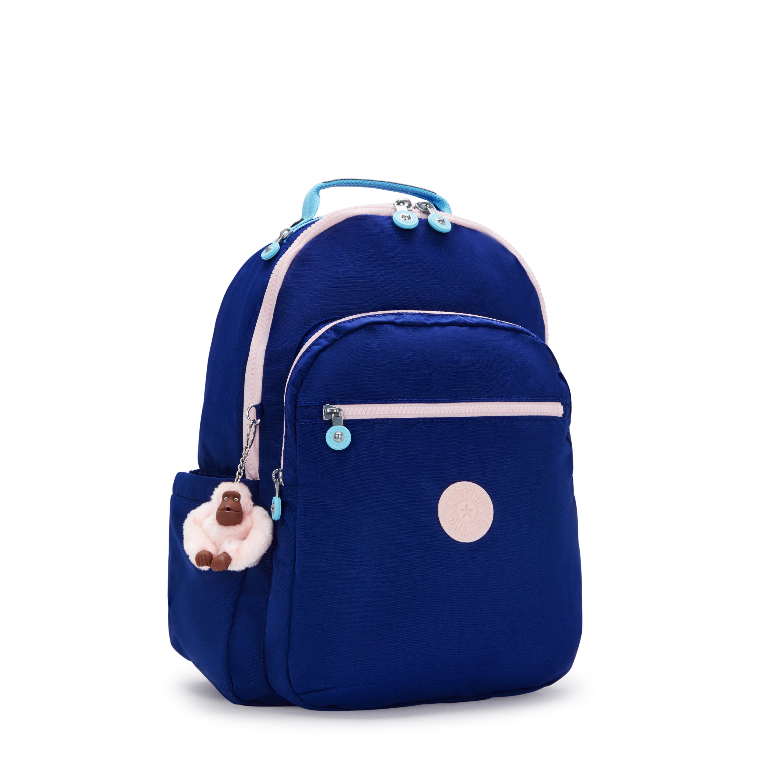 Kipling Seoul Large 15 Inch Laptop Backpack for Women & Men - Solar Navy Blue - Lightweight Travel Backpack for Work, School & Commuting