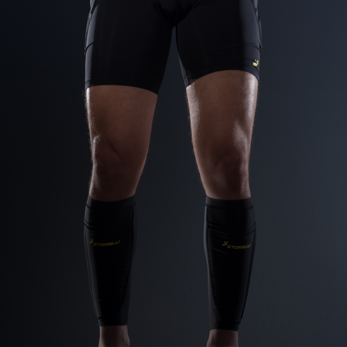 Storelli Bodyshield Leg Sleeve - Compression Support for Running, Soccer & Basketball - Knee & Thigh Protection for Men & Women - Ideal for Sports & Workouts