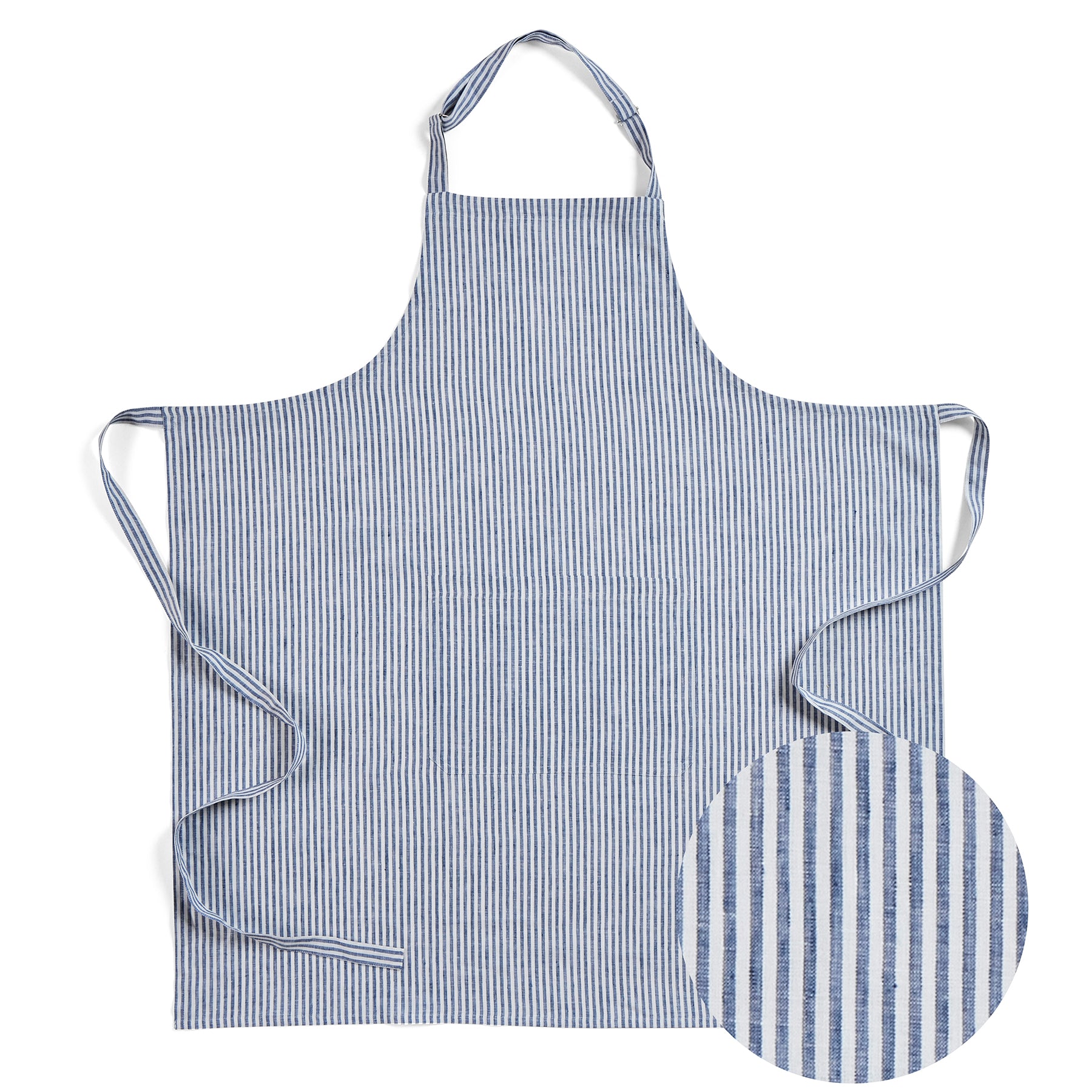 Premium Linen Full Midi Apron for Cooking, Baking & Grilling - Adjustable Waist & Pockets - Perfect for Chefs, Home Cooks & BBQ Enthusiasts
