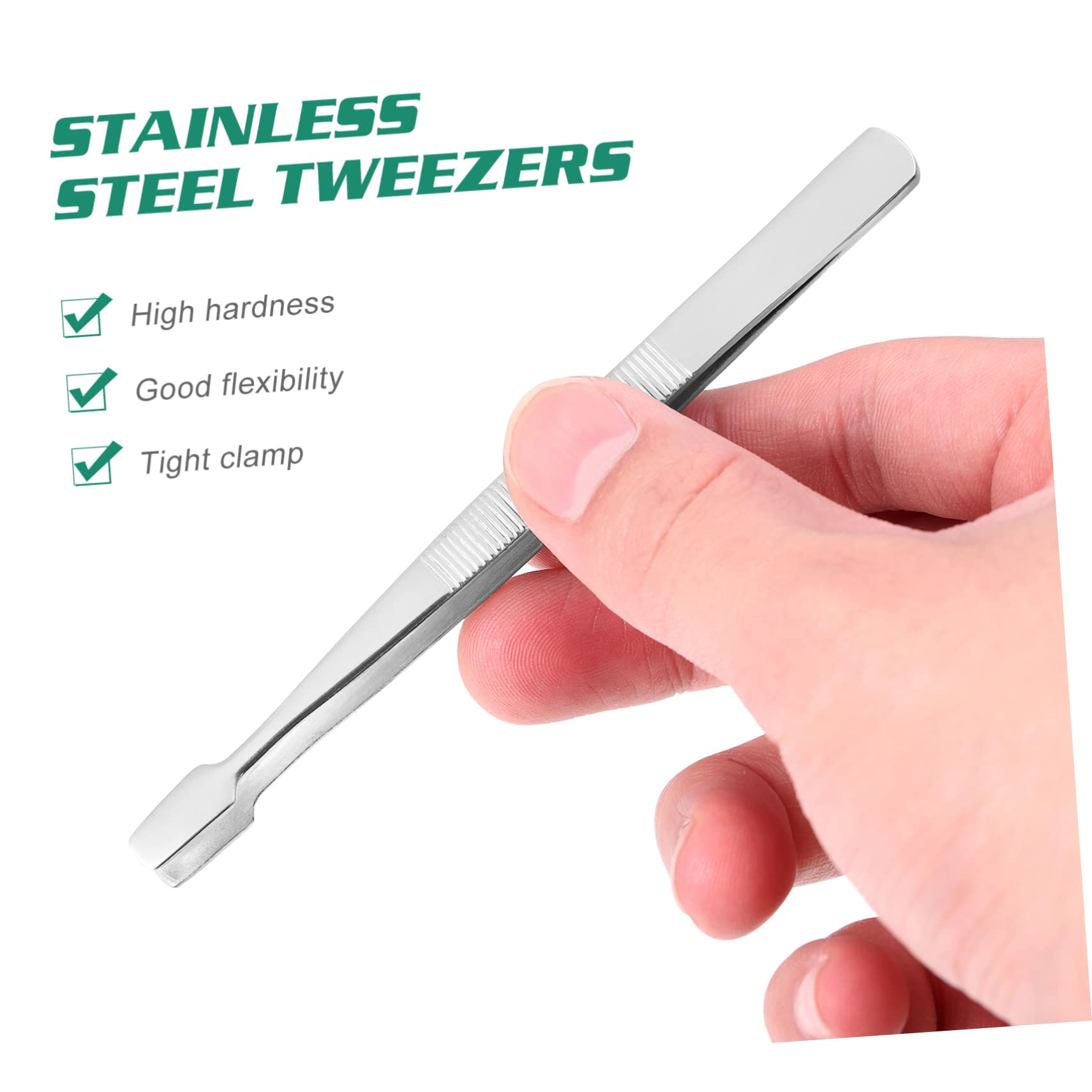 2pcs Metal Stamp Tongs for Philately - Silver Stamp Collector Tools with Non-Slip Grip | Perfect for Organizing, Handling & Preserving Rare Stamps