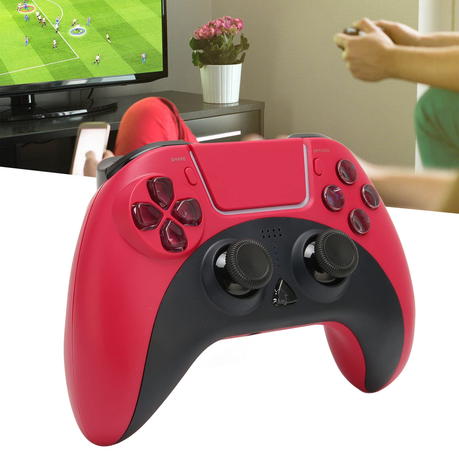 Wireless Controller for PC, 6-Axis Dual Vibration Joystick Gamepad - Compatible with PS3, Smartphones, Tablets & TV Box - Perfect for Gaming, Streaming & Entertainment