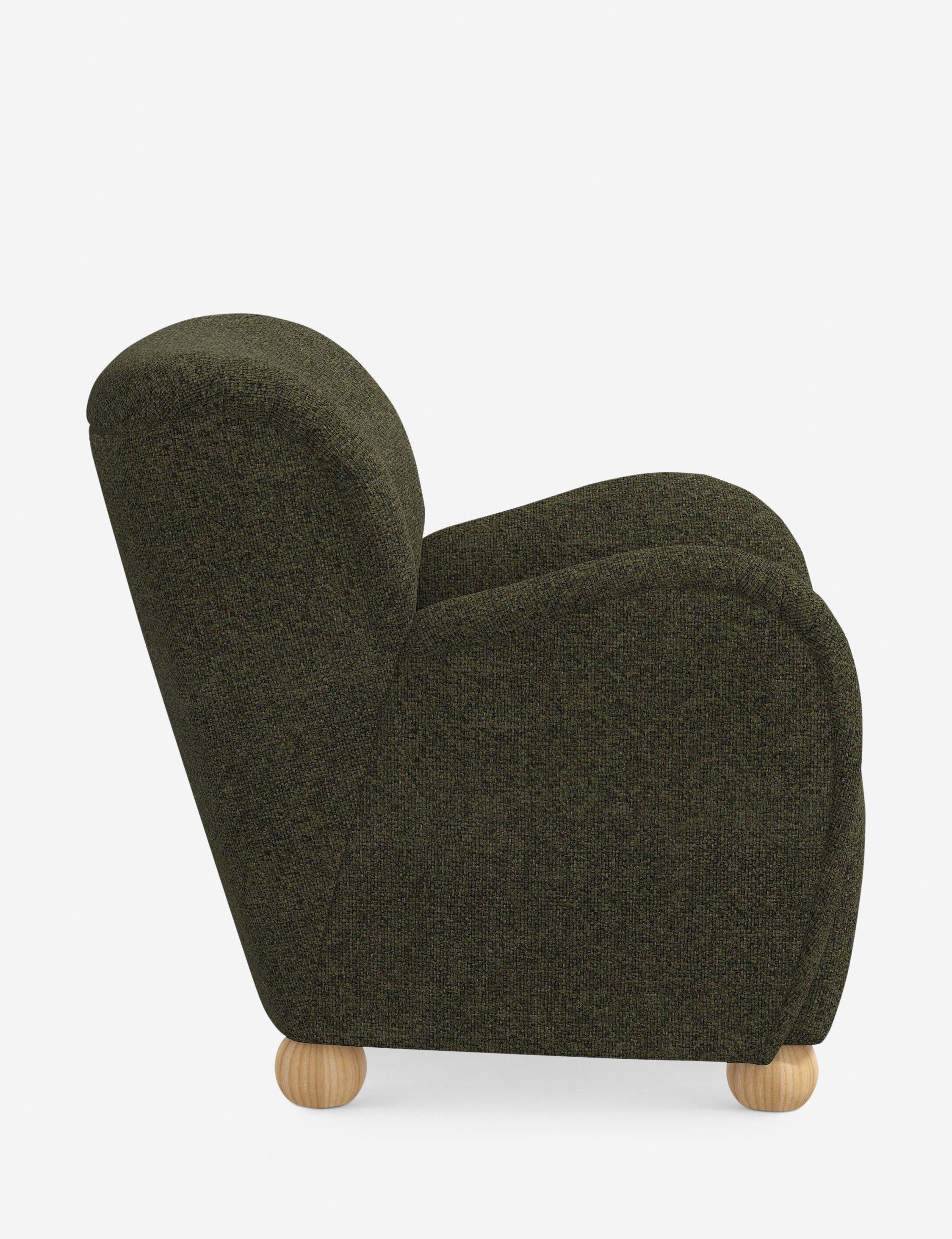 Baird Accent Chair - Modern Upholstered Lounge Chair for Living Room, Bedroom & Office - Stylish Comfortable Reading Chair with Wooden Legs - Perfect for Relaxing, Reading & Decorating Your Home
