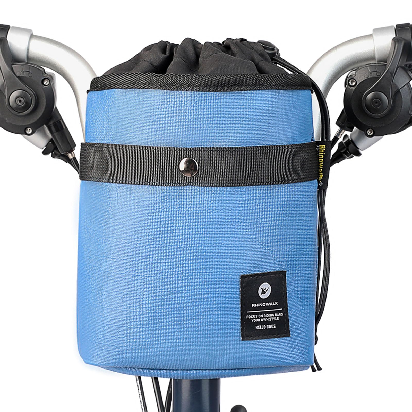 HUNTVP 3.5L Bike Handlebar Bag - Waterproof Bicycle Front Bag for Mountain/Road Bikes & Scooters - Adjustable Shoulder Strap for Cycling Commuting, Outdoor Adventures & Daily Use