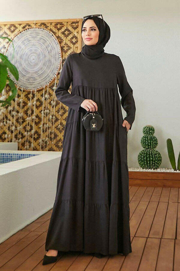 Elegant Tiered Long Maxi Dress - Modest Flowy Summer Dress for Women - Perfect for Beach Vacations, Weddings & Casual Outings
