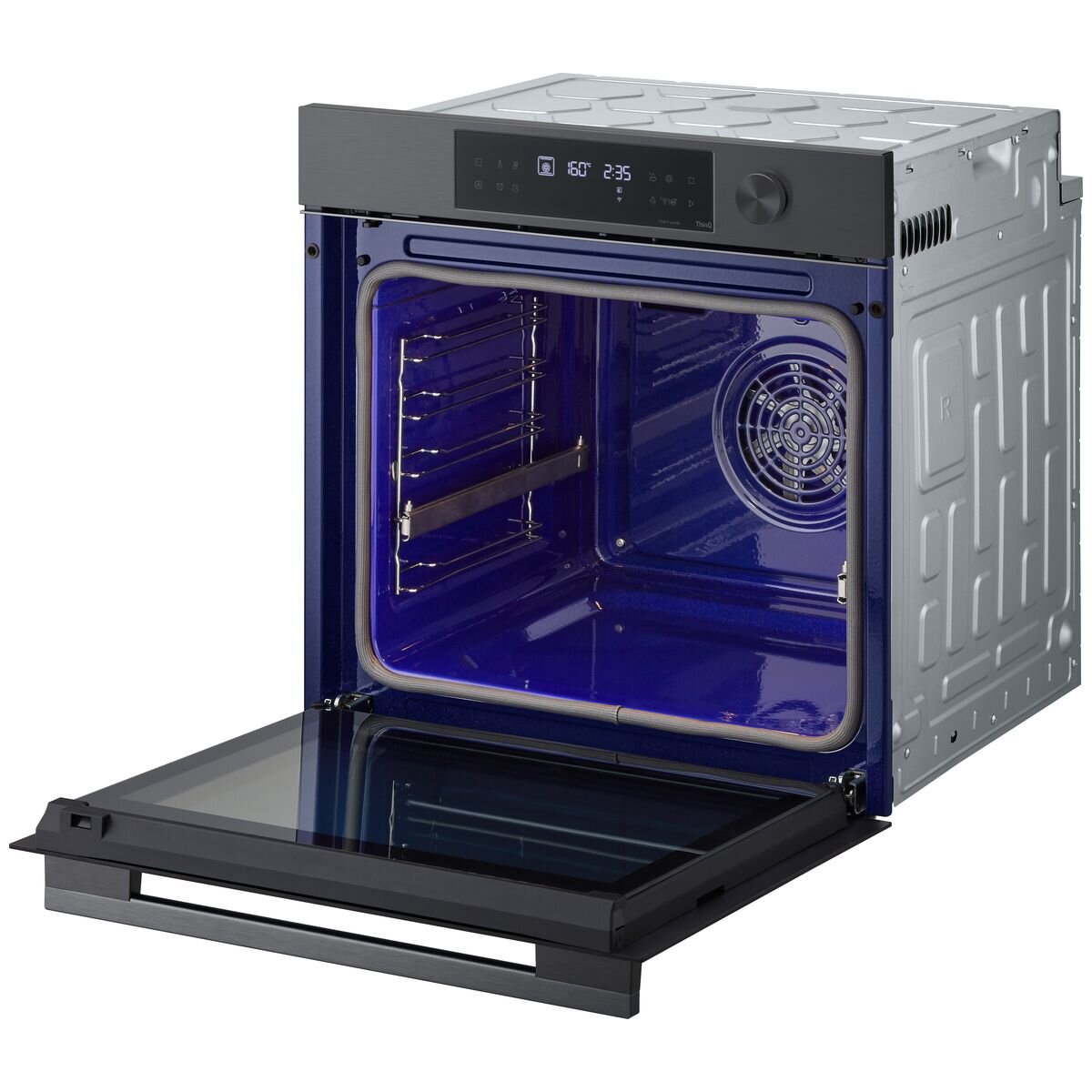 LG 60cm InstaView Series 7 Pyrolytic Self-Cleaning Oven - Black (BO607G1MB4) | Smart Built-In Electric Oven with Door-in-Door Design for Modern Kitchens & Home Baking