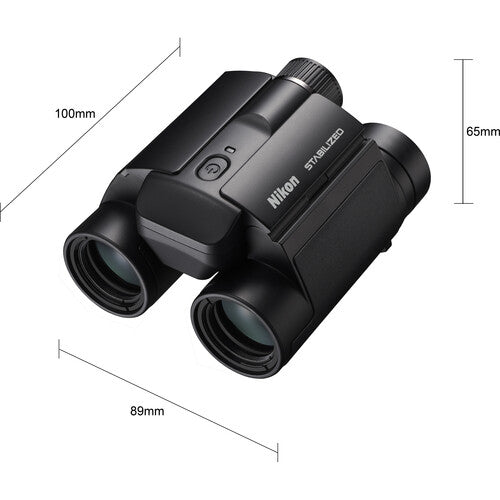 Nikon 12x25 S Stabilized Binoculars - High Power Compact Binoculars with Image Stabilization for Bird Watching, Hunting & Travel | Lightweight & Waterproof Design