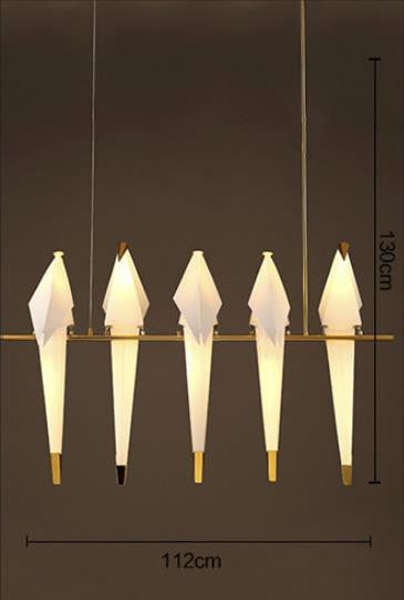 Dalton Bird Chandelier - Elegant Crystal Feathered Ceiling Light Fixture for Dining Room, Bedroom & Living Room Decor | Perfect for Home, Wedding & Restaurant Lighting