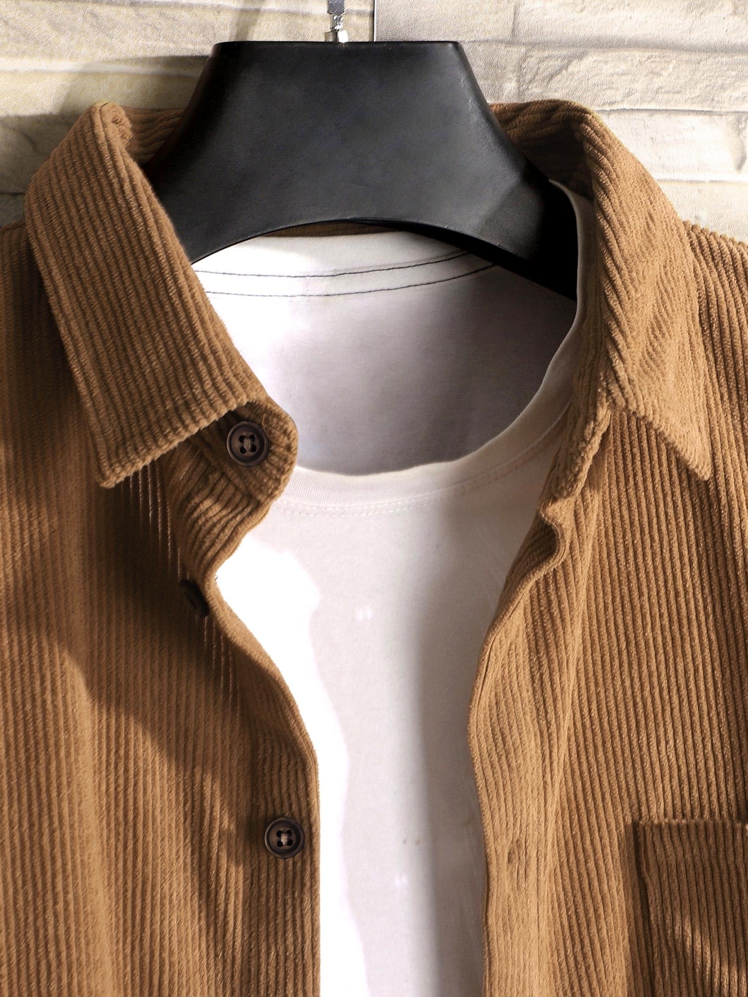Men's Corduroy Shirt Jacket - Button Down Long Sleeve Work Shirt with Pocket | Casual & Outdoor Wear for Fall & Winter