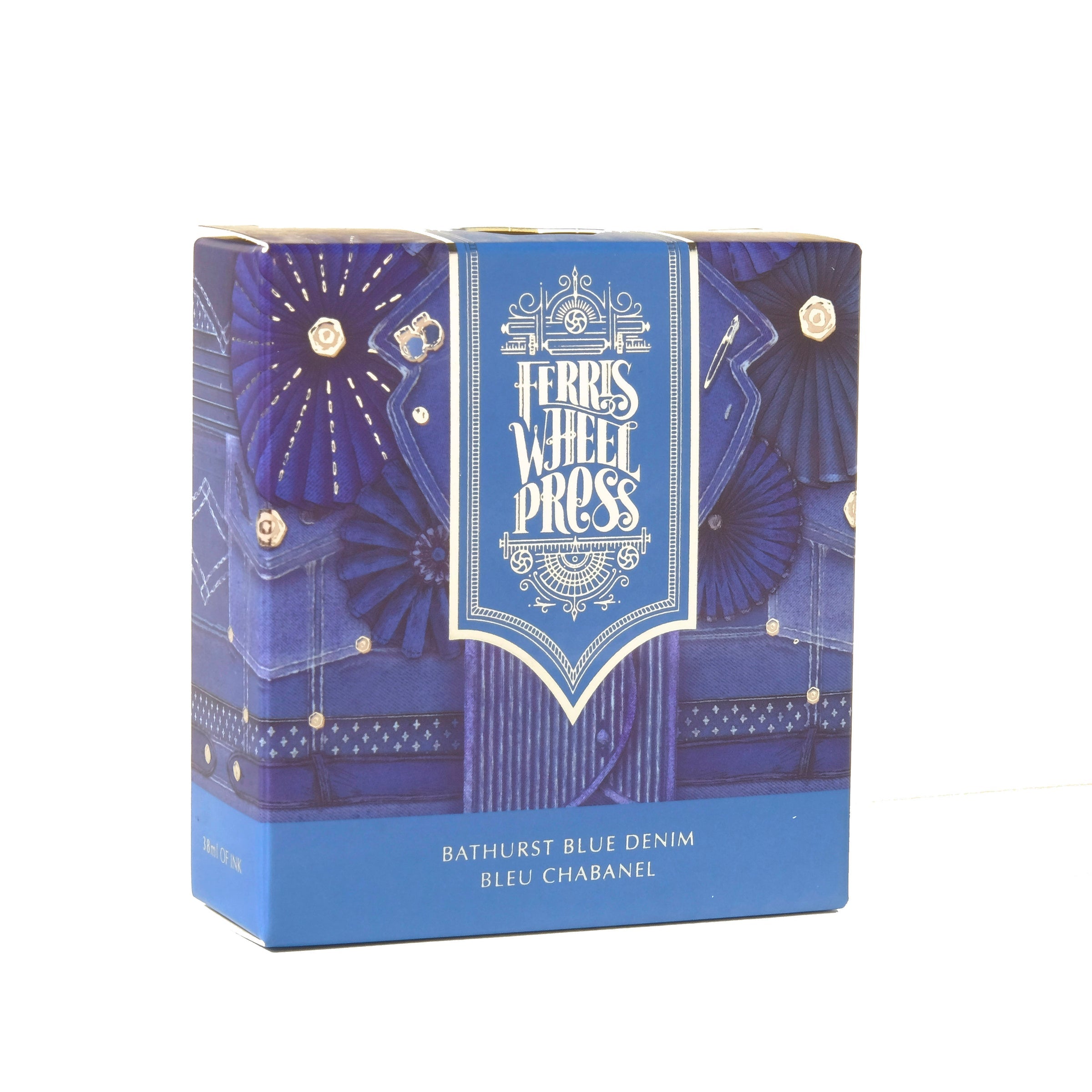 38ml Bathurst Blue Denim Ink - Premium Fabric Dye for DIY Clothing, Shoes & Home Decor - Perfect for Denim Jeans, Jackets & Craft Projects