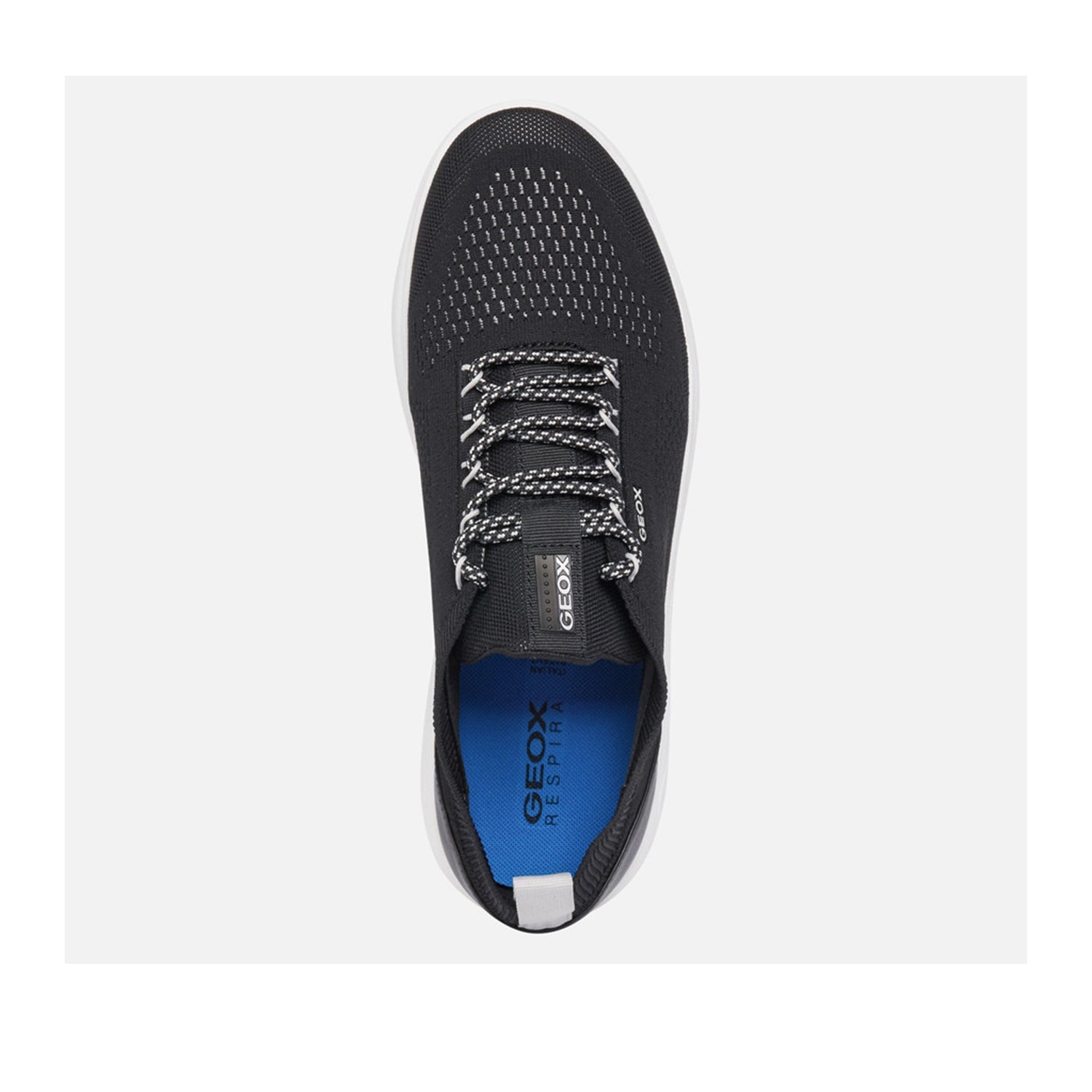 Geox Men's Spherica Black Leather Sneakers - Comfortable & Stylish Casual Shoes for Walking, Work & Everyday Wear