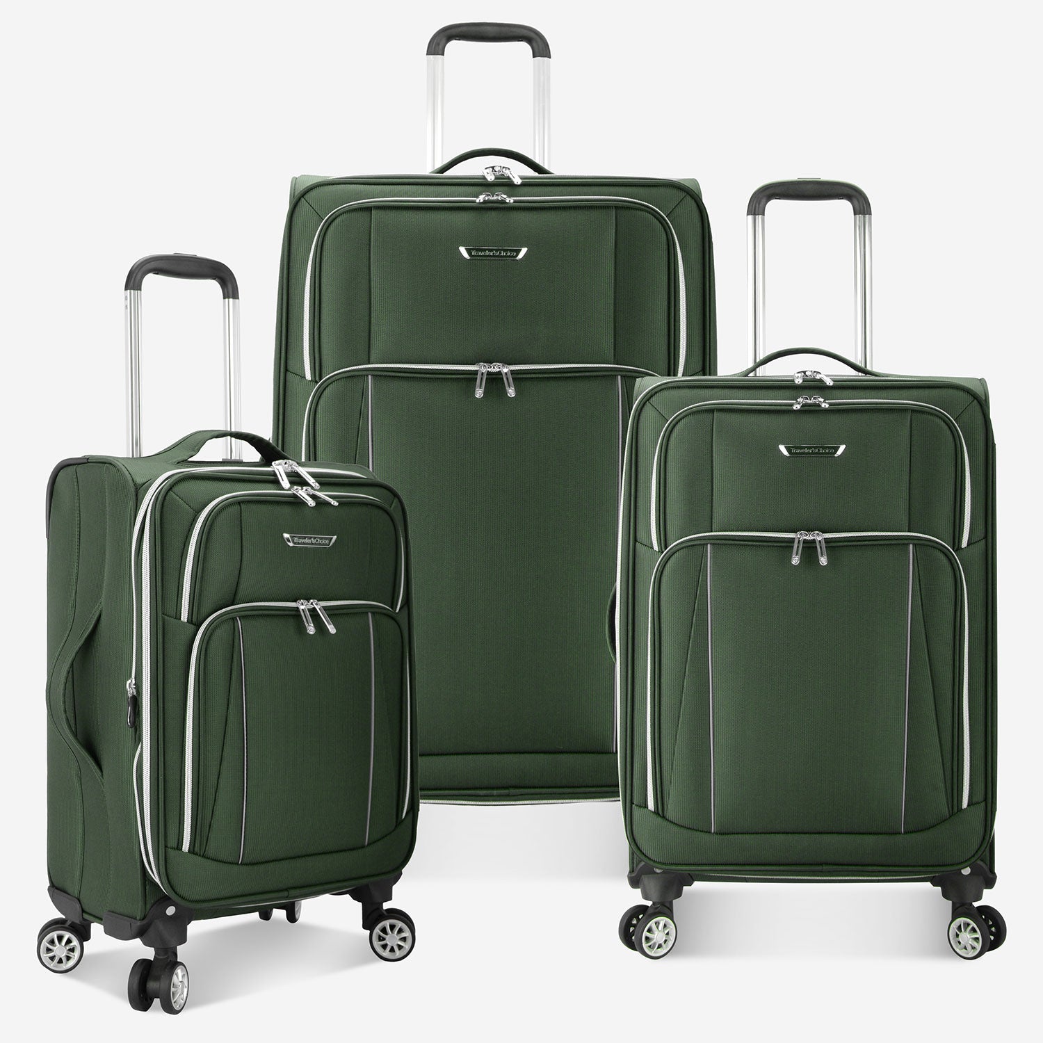 Lares 3-Piece Expandable Luggage Set with Spinner Wheels - Perfect for International Travel & Family Vacations