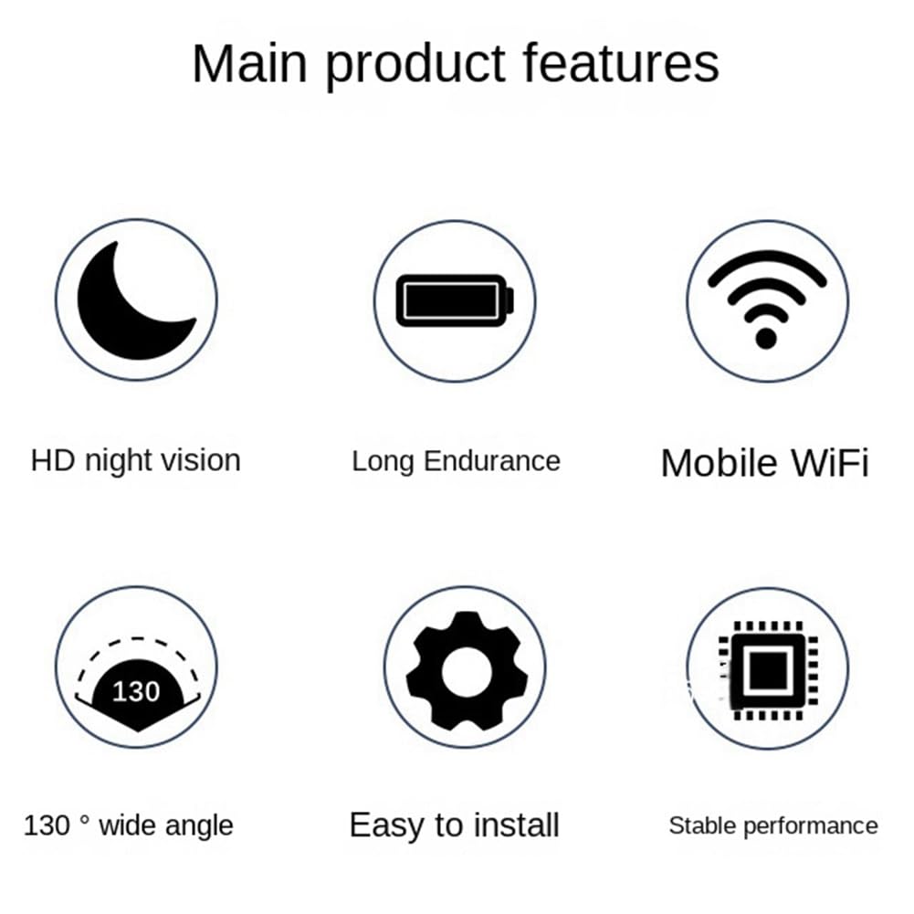 TYREE 1080P HD WiFi Body Camera with Night Vision, 130° Wide Angle - Small Discreet Clip On Sports Camera for Outdoor Activities, Security & Evidence Recording - Perfect for Law Enforcement, Cycling, Hiking & Surveillance