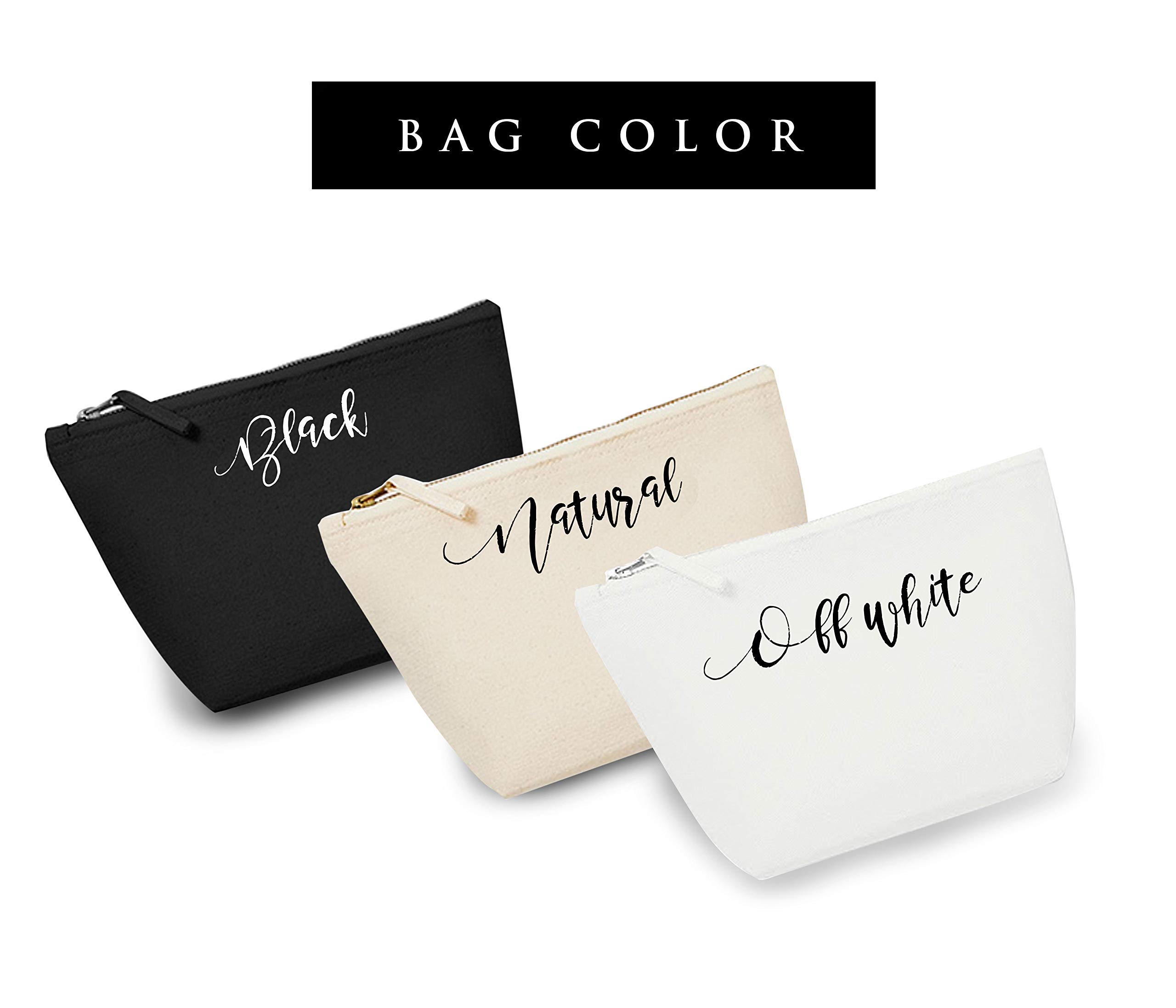 Personalized Bridesmaid Makeup Bags - Cute Cosmetic Bags for Wedding Party, Bridal Shower Gifts, Maid of Honor & Bachelorette Party Essentials - Perfect for Travel, Spa Days & Bridesmaid Proposals