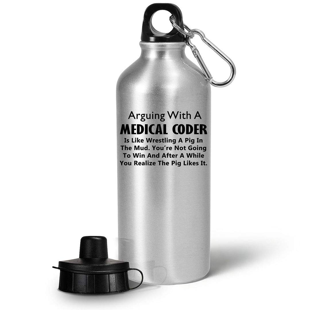 Funny Medical Coder Gifts - Insulated Water Bottle Tumbler for Health Claims Specialists | Portable Drinkware for Medical Coding Professionals | Perfect Healthcare Office, Clinic & Hospital Appreciation Gift | Great for Work, Gym & Daily Hydration