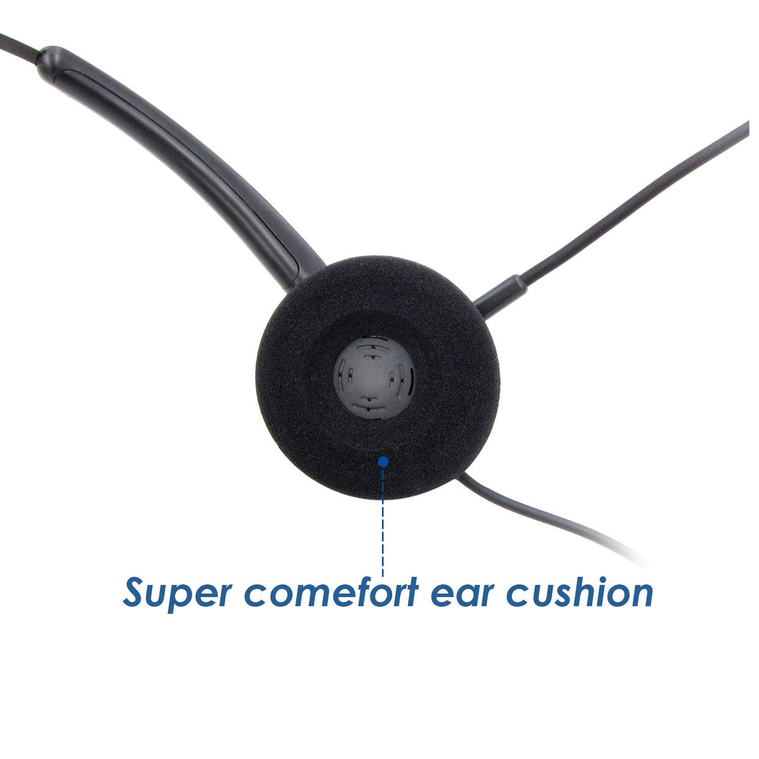 VoiceJoy USB Office Headset with Noise Cancelling Microphone - Business Headphones with Volume Control & Mute Switch for PC, Laptop, Computer - Perfect for Remote Work, Call Centers & Online Meetings