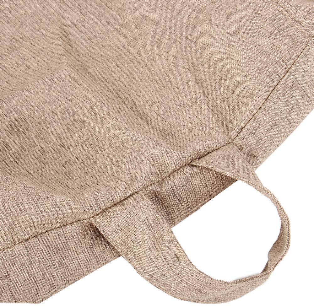 Large XL Brown Bean Bag Chair Cover (No Filler Included) - High Back Lounger Storage Sack for Adults & Kids - Durable Fabric Replacement Cover for Indoor, Outdoor, Game Room & Dorm Use