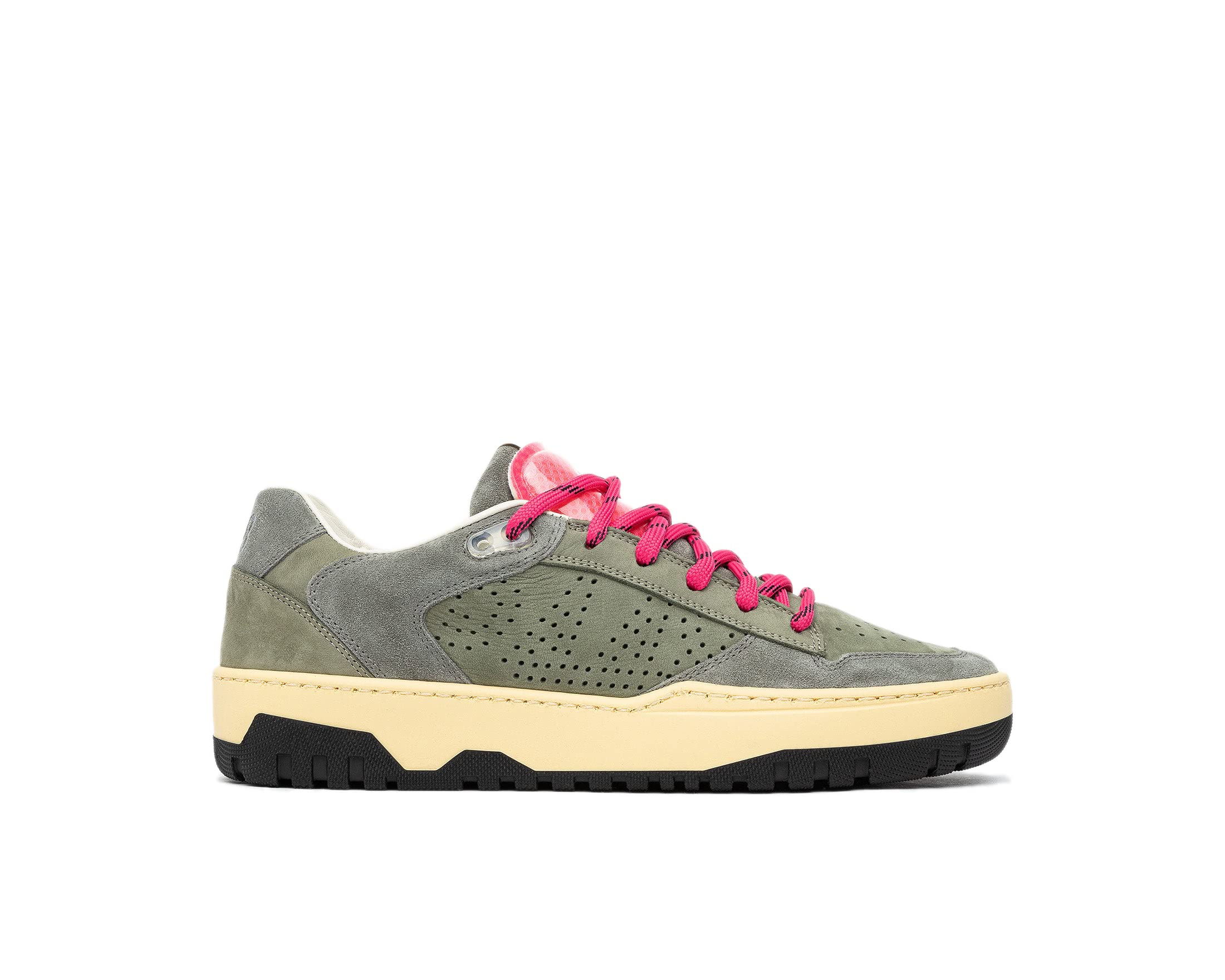 P448 Marvin Women's Sneakers - Size 40 Army Green/Fuchsia Running Shoes | Comfortable Casual Athletic Footwear for Women | Perfect for Gym, Workouts & Everyday Wear