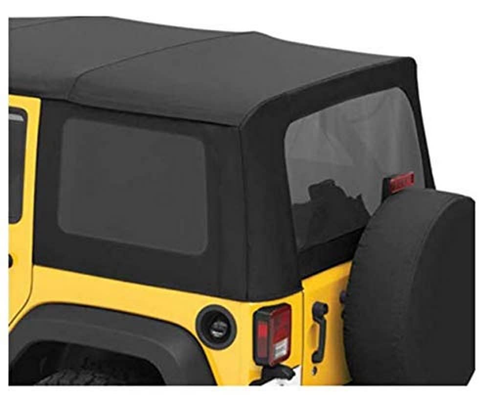 Bestop 5813535 Black Diamond Tinted Window Kits - Replacement Soft Top for 2011-2018 Jeep Wrangler JK Unlimited | Durable & Stylish Upgrade for Off-Road Adventures & Daily Driving