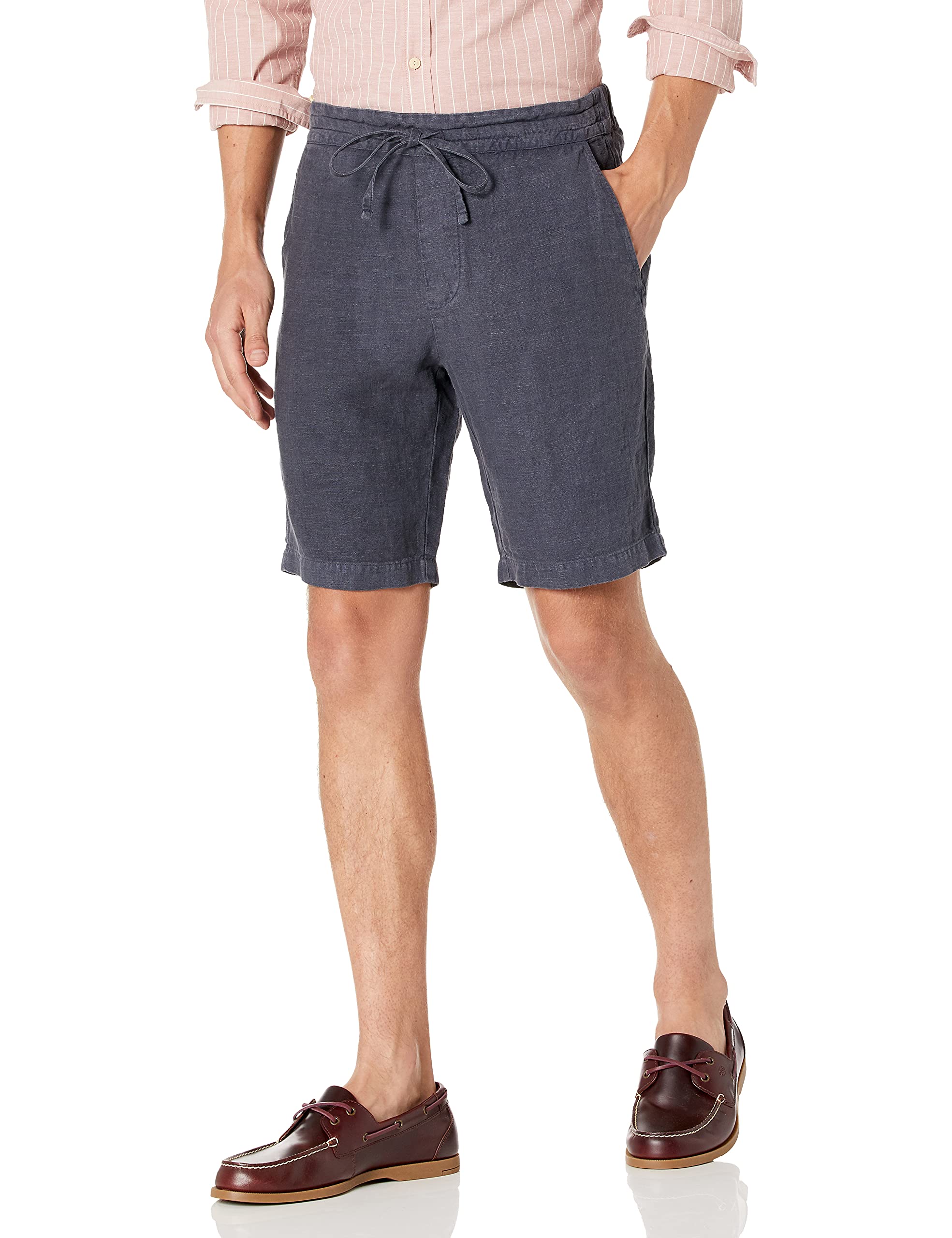 Premium Maxwell Woven Linen Shorts for Men - Breathable Summer Casual Shorts with Pockets | Perfect for Beach, Vacation & Outdoor Activities