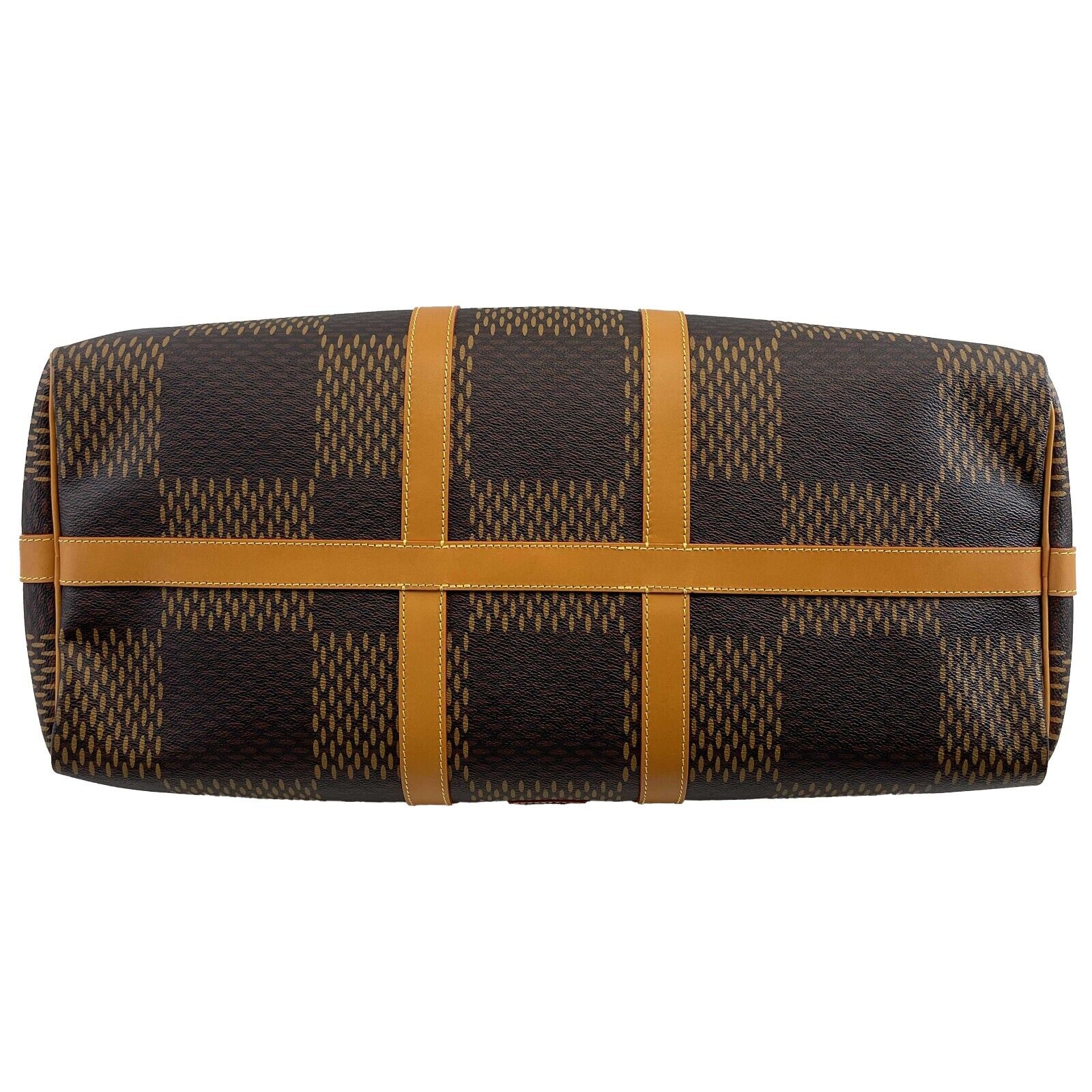 Authentic Louis Vuitton x NIGO Virgil Abloh Keepall Bandouliere 50 Travel Duffle Bag in Brown - Luxury Designer Carry-On for Travel, Gym & Weekend Getaways