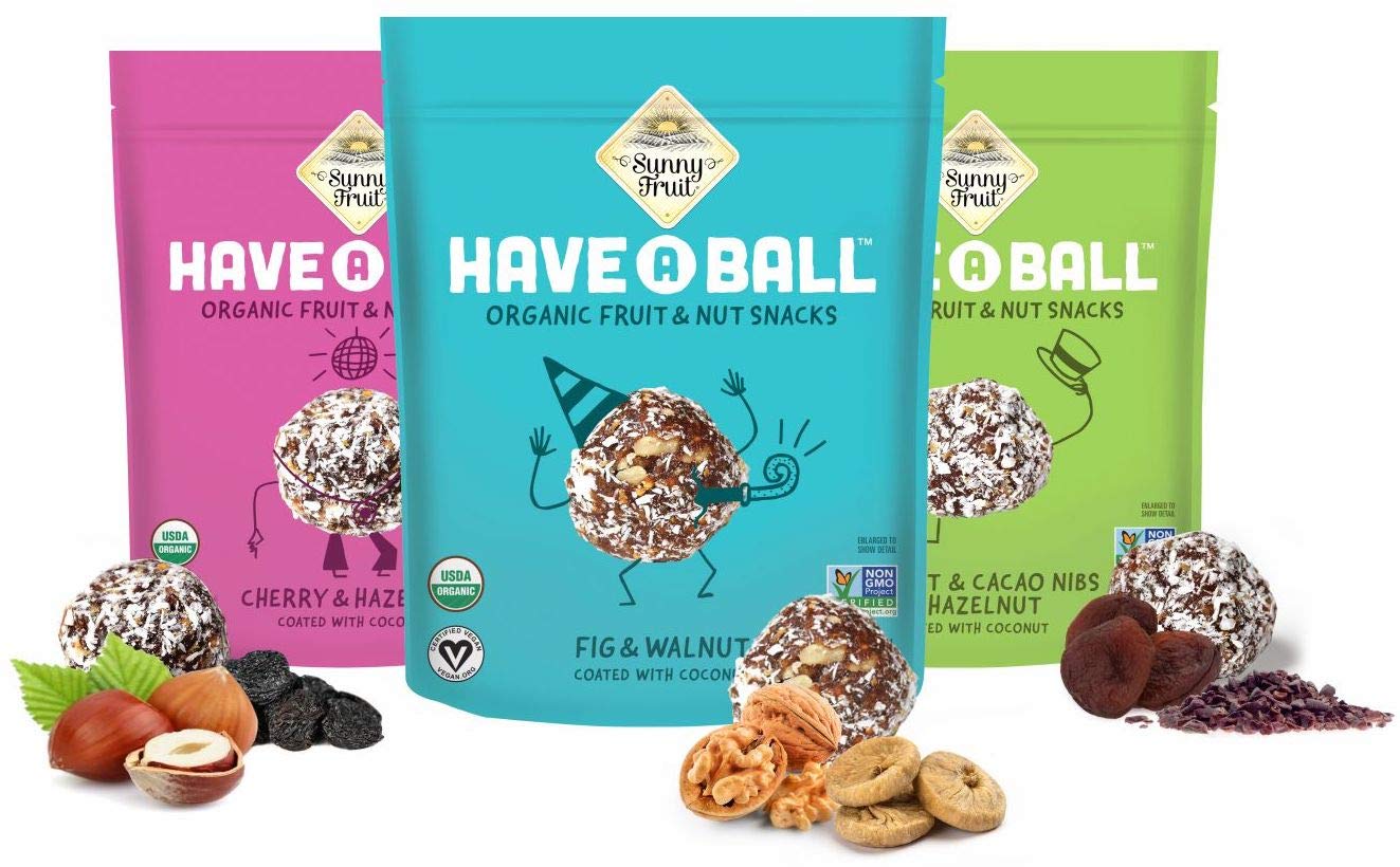 Organic Raw Fruit & Nut Balls Variety 3-Pack - Healthy Energy Snacks (3 x 9 Balls) - No Added Sugar, Non-GMO, Vegan, Gluten-Free, Kosher | Perfect for Hiking, Workouts & On-the-Go Snacking