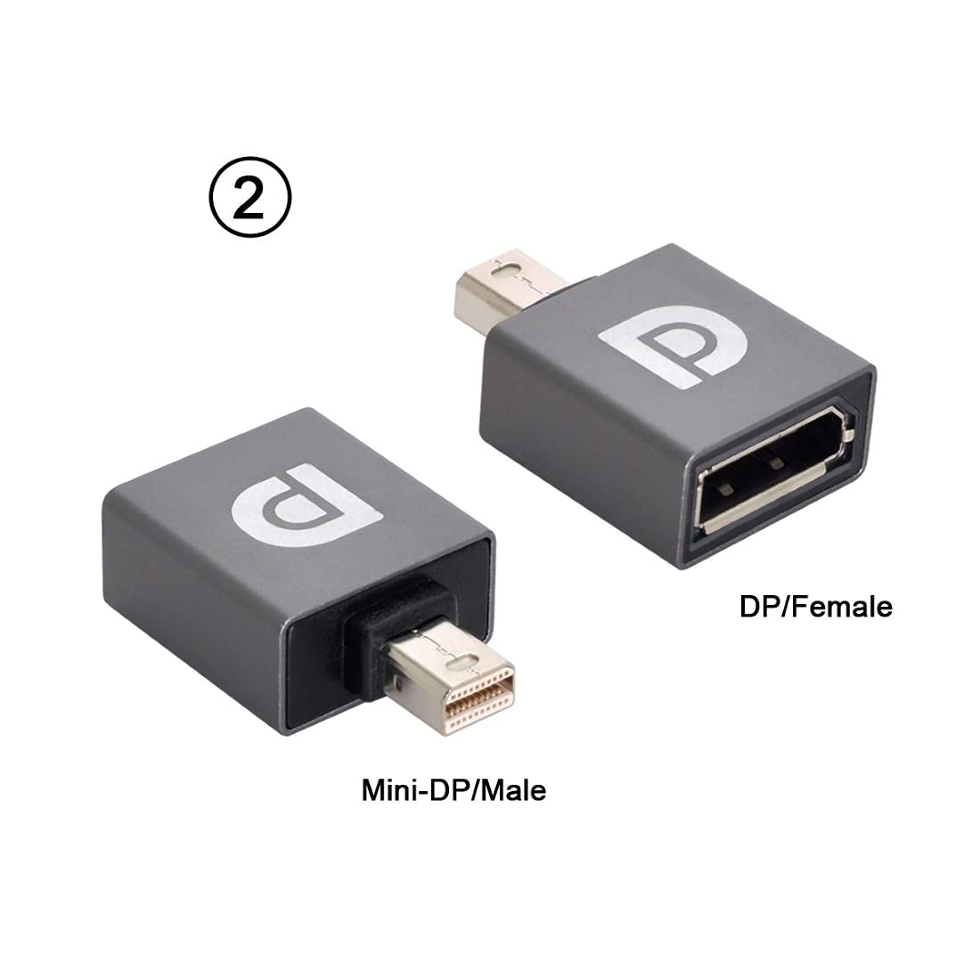 Mini DP to DP Adapter 4K 60Hz - 3pcs Set for PC Laptop TV