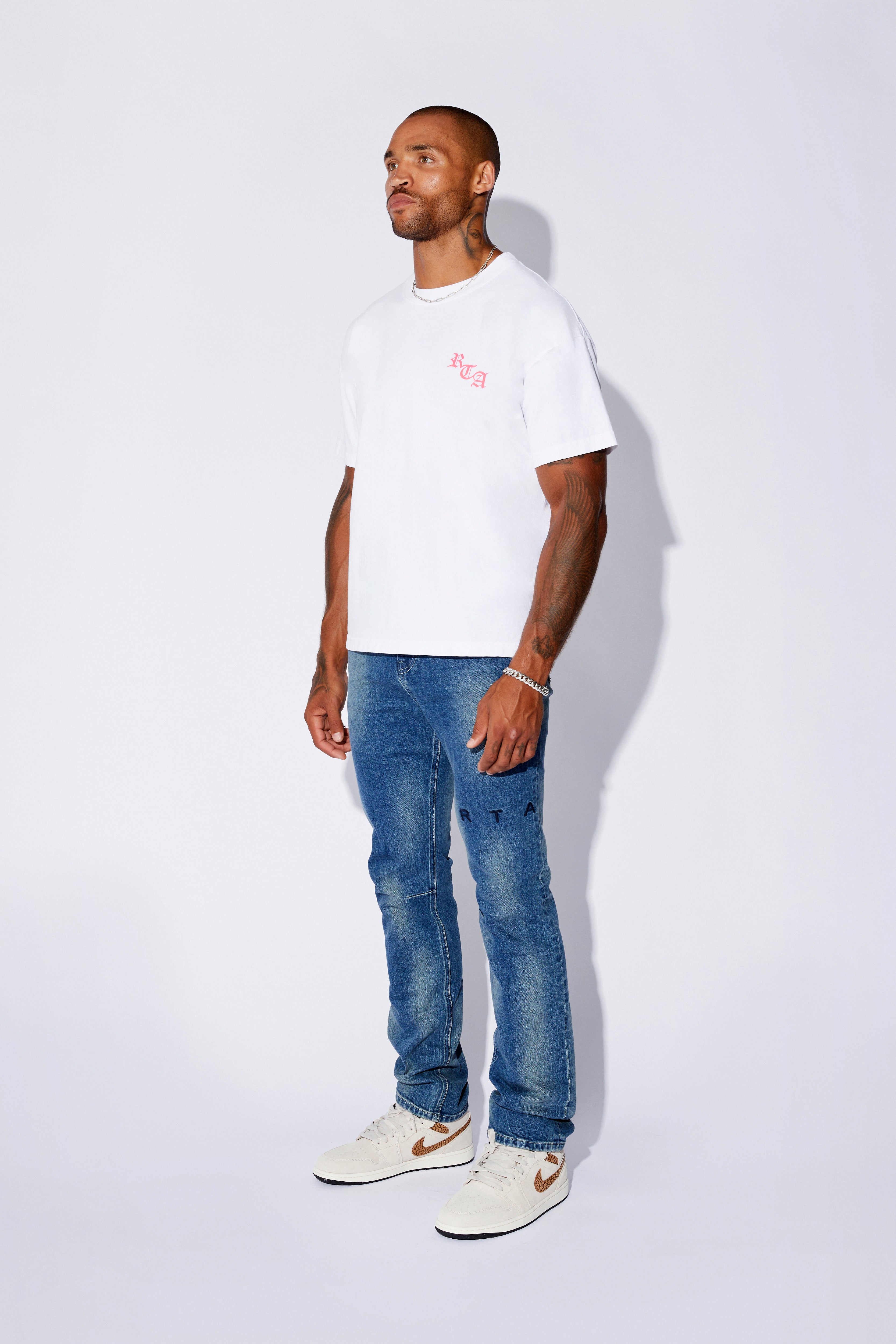 Colt Short Sleeve T-Shirt - White from The Ashes | Men's Casual Cotton Tee for Everyday Wear & Street Style Outfits