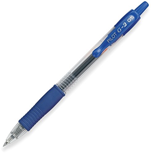 Pilot G2 Premium Gel Roller Pens - 0.5mm Extra Fine Point - 2 Pack Blue Ink - Smooth Writing for Office, School & Note Taking - Perfect for Professionals, Students & Journaling