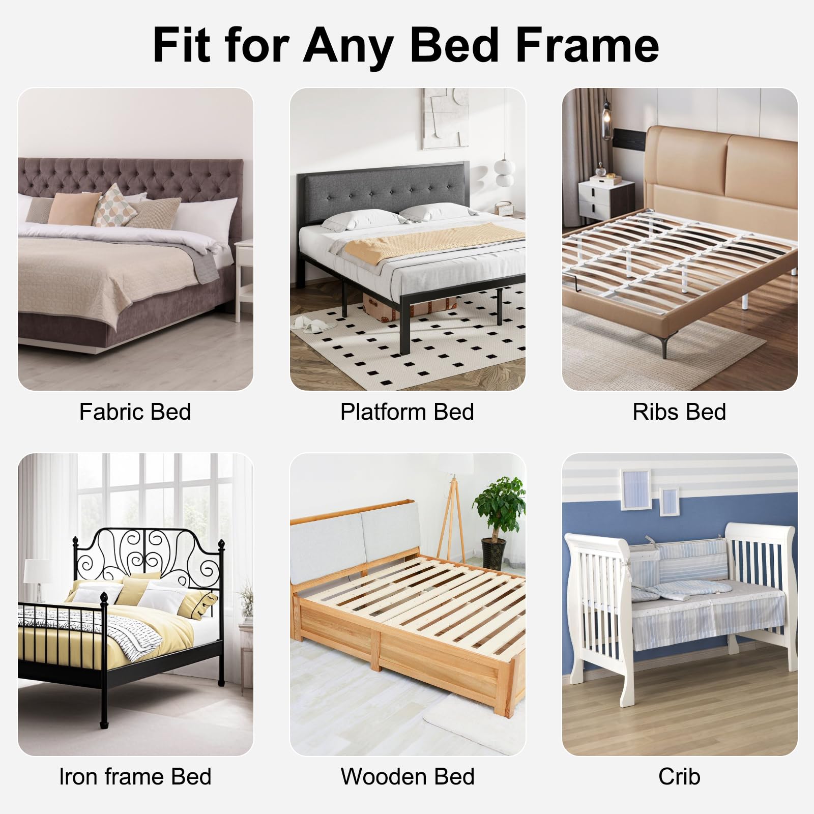 Upgrade Toddler Bed Rail Guard - Adjustable Safety Side Rail for Queen, King, Full & Twin Beds - 59 Inch Grey Baby Bed Rail for Kids - Perfect for Childproofing & Preventing Falls During Sleep