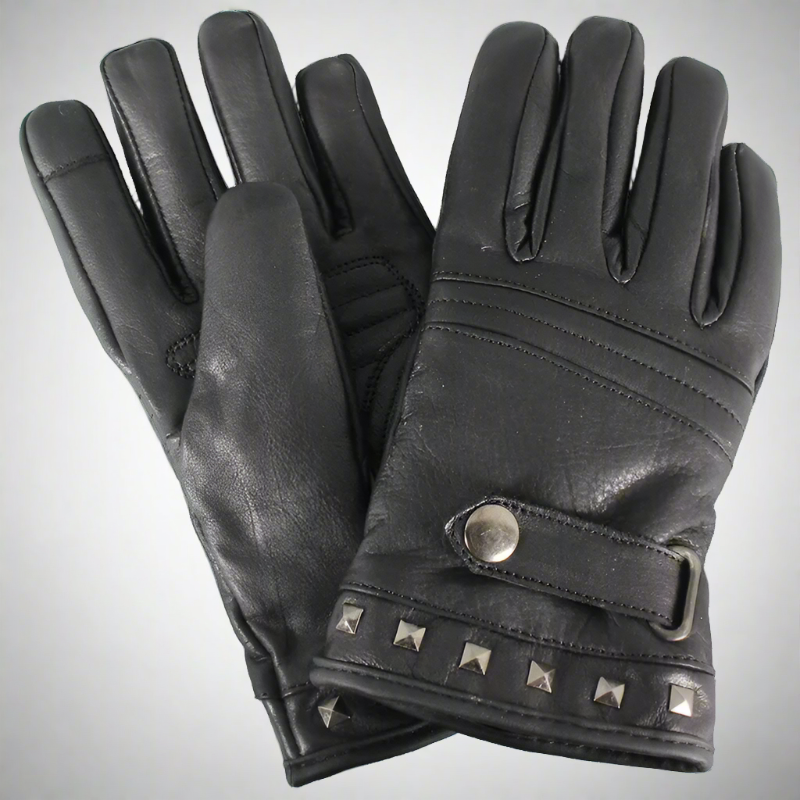 Open Road Women's Touch Tip Leather Motorcycle Gloves - Breathable & Protective Riding Gloves for Harley, Cruiser & Street Bikes - Perfect for Commuting, Touring & Long Rides