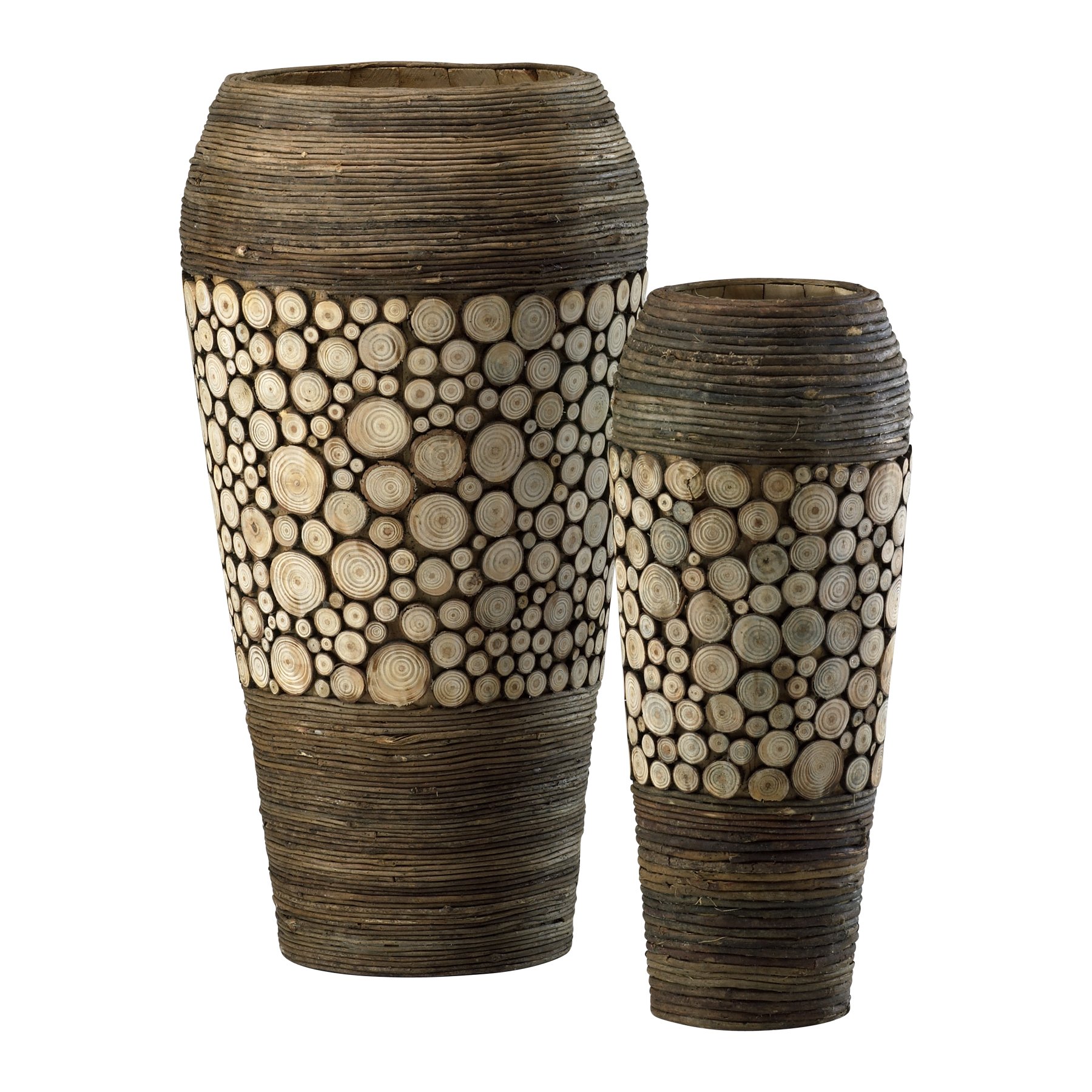 Modern Oblong Slice Vases - 10.25