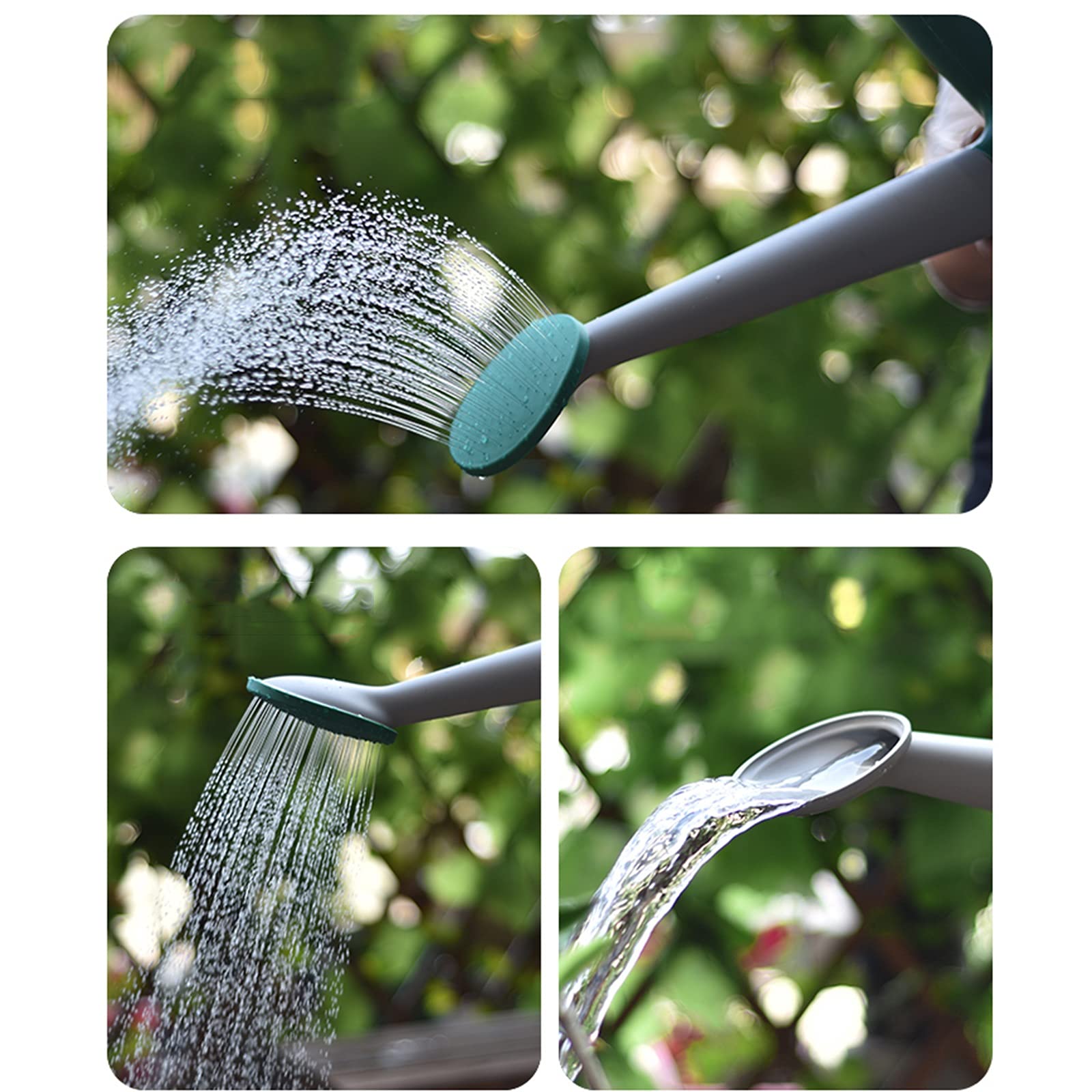 SUNDAY HOME 9L Plastic Watering Can for Indoor & Outdoor Plants - Long Spout Plant Waterer Bucket (Green) - Perfect for Gardens, Balconies, and Houseplants
